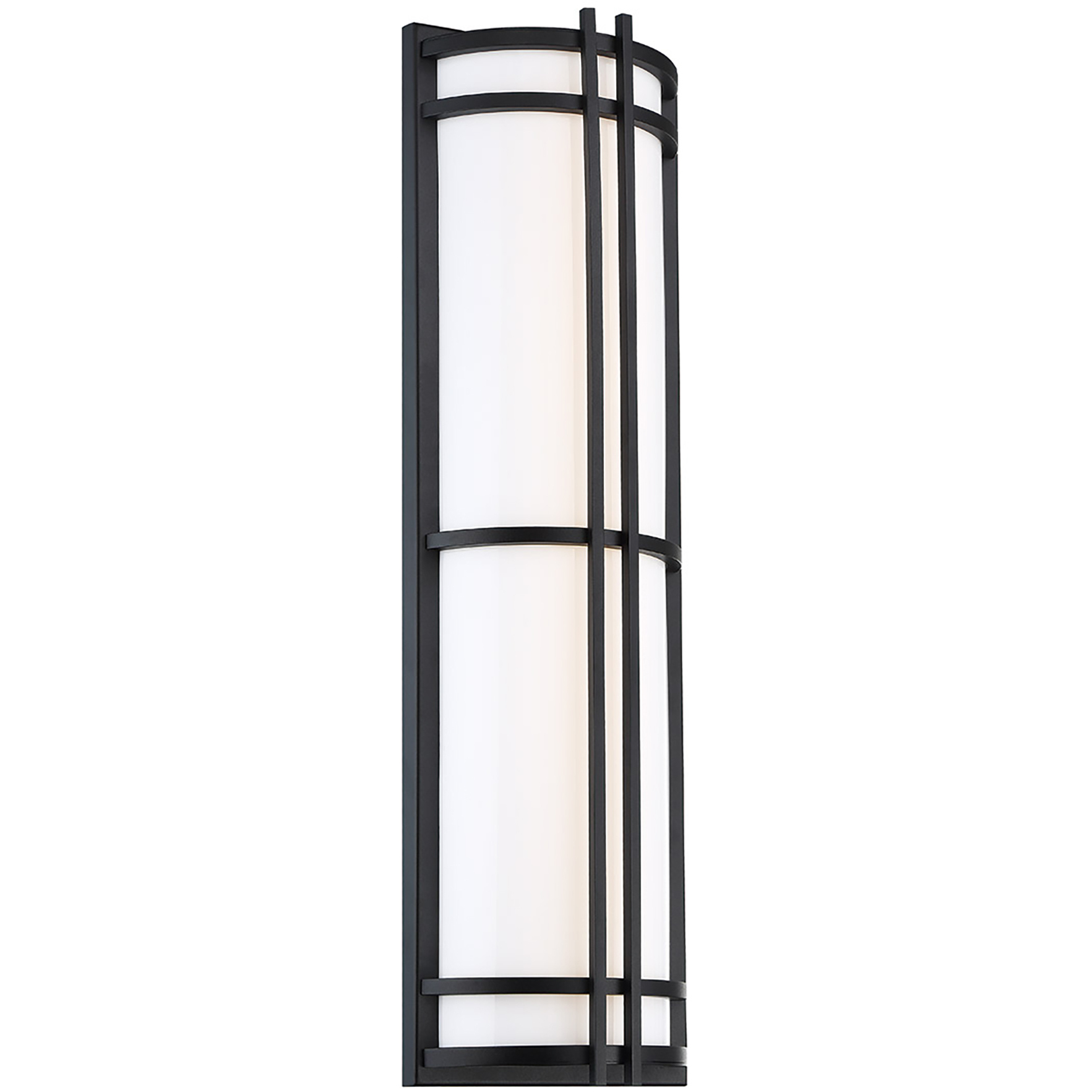 Skyscraper LED 27 inch Black Outdoor Wall Light in 3000K, 27in.