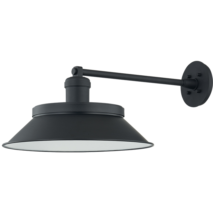 Kaspars 1 Light 11 inch Texture Black and Soft Black Outdoor Wall Sconce