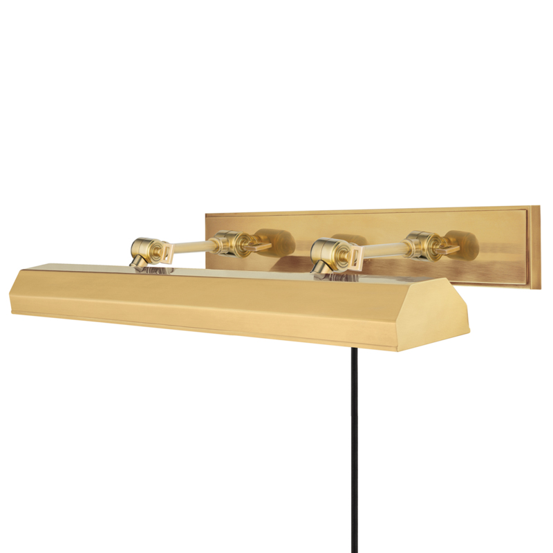Woodbury 160 watt 30 inch Aged Brass Picture Light Wall Light