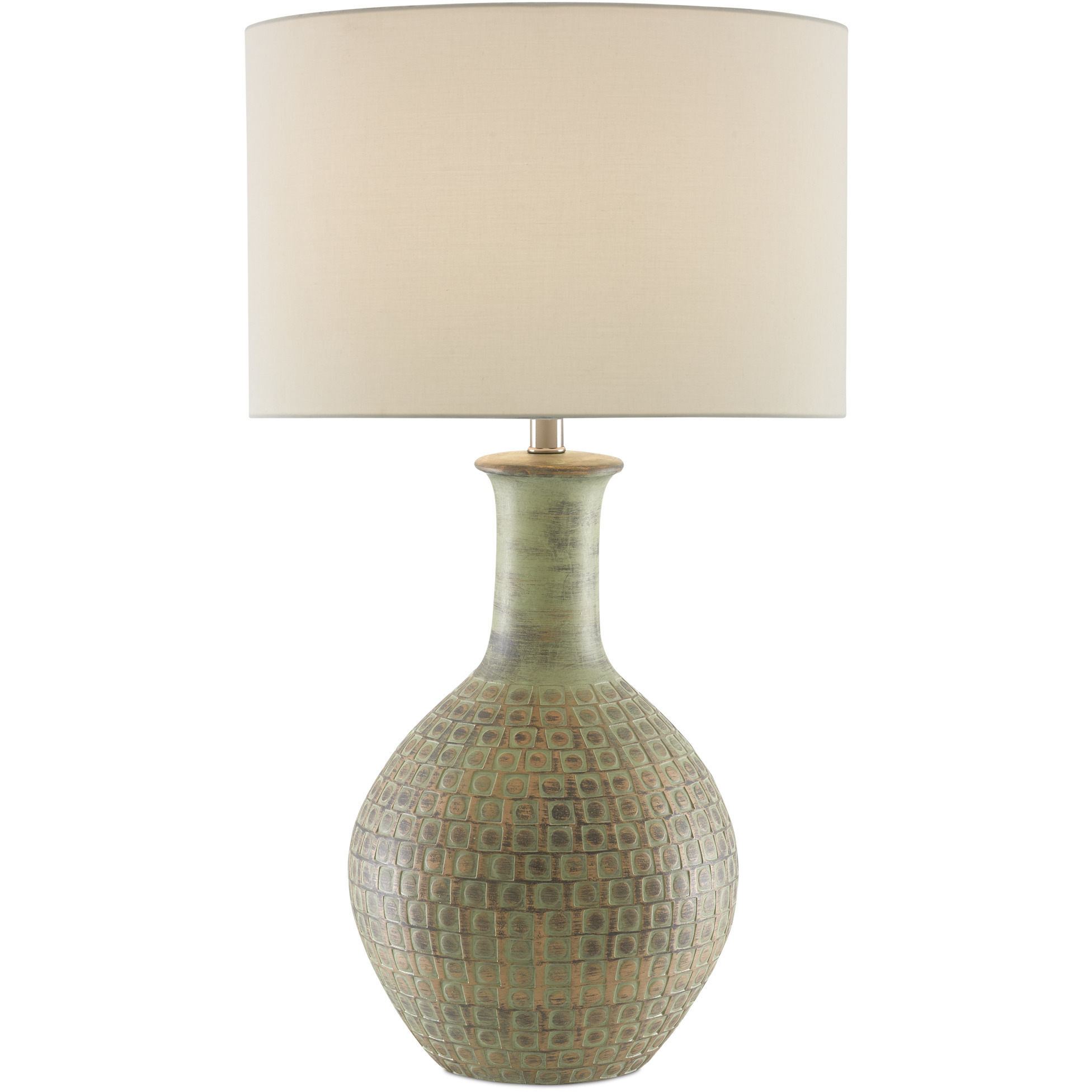 Loro 30.5 inch 150 watt Moss Green Table Lamp Portable Light