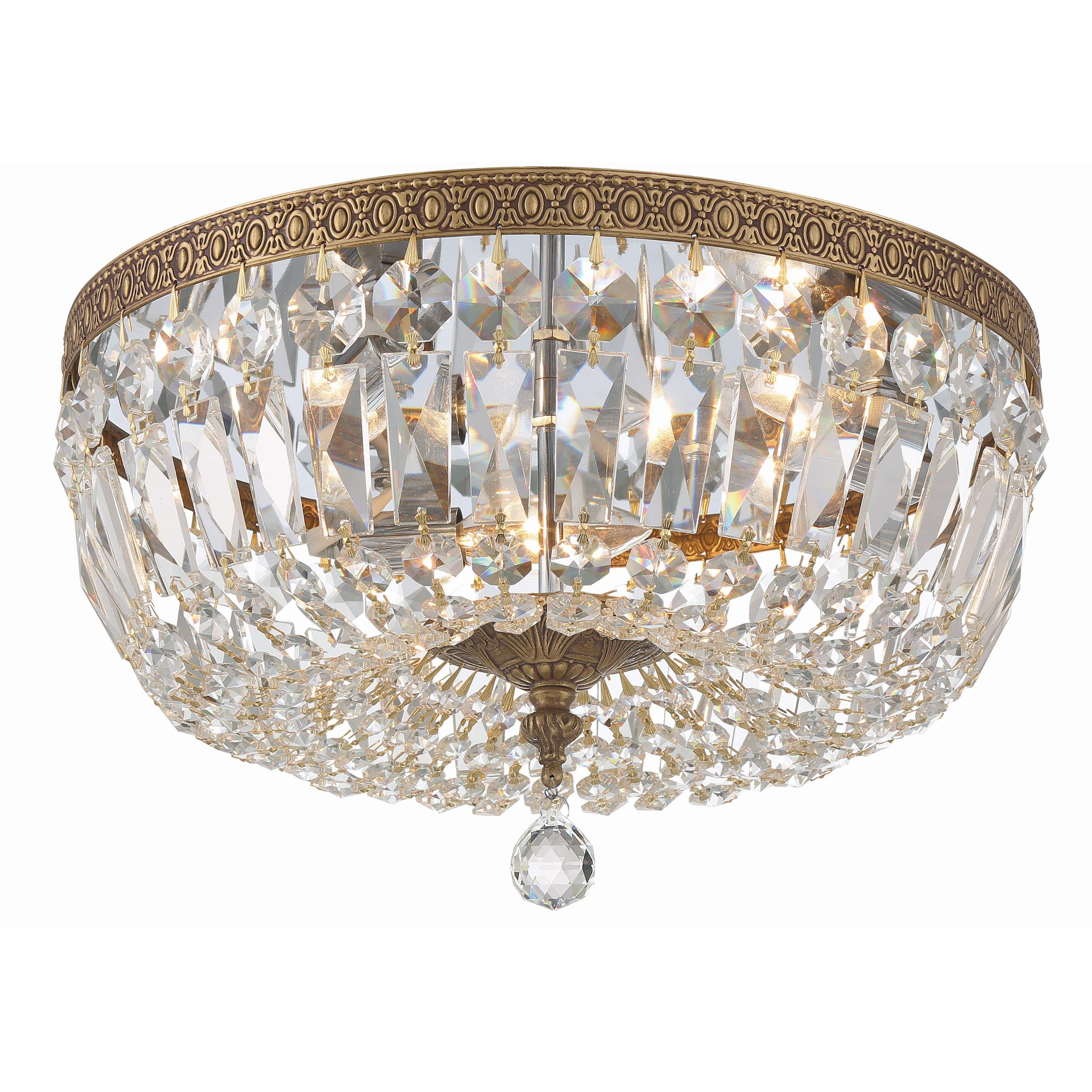 Rawson 3 Light 14 inch Brass Ceiling Mount Ceiling Light