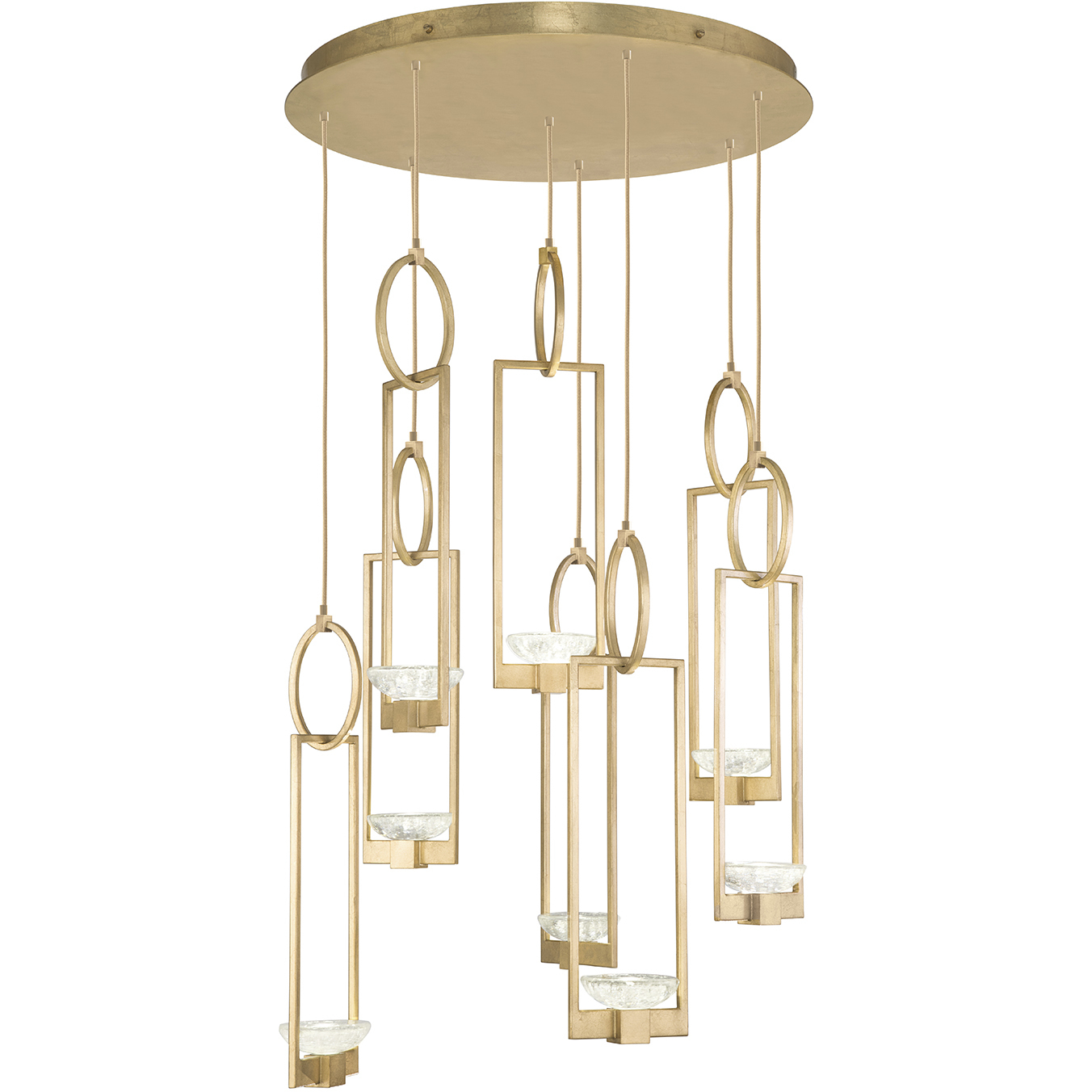 Delphi LED 33.5 inch Gold Pendant Ceiling Light
