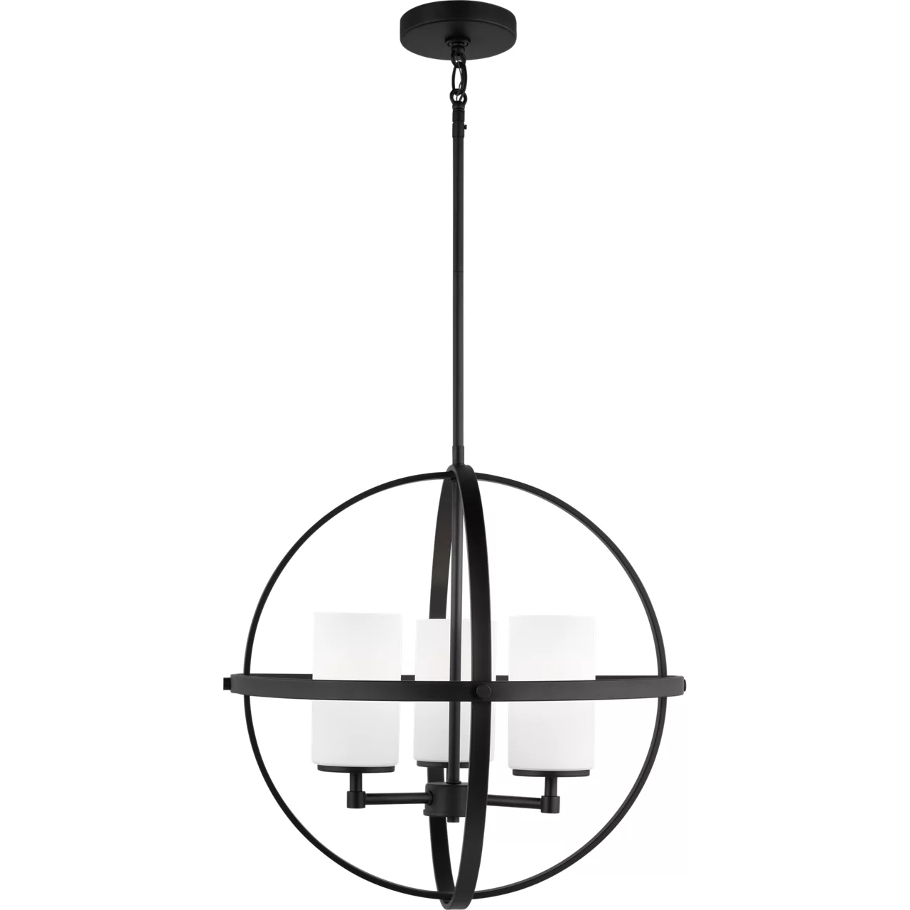 Alturas LED 19 inch Midnight Black Chandelier Ceiling Light