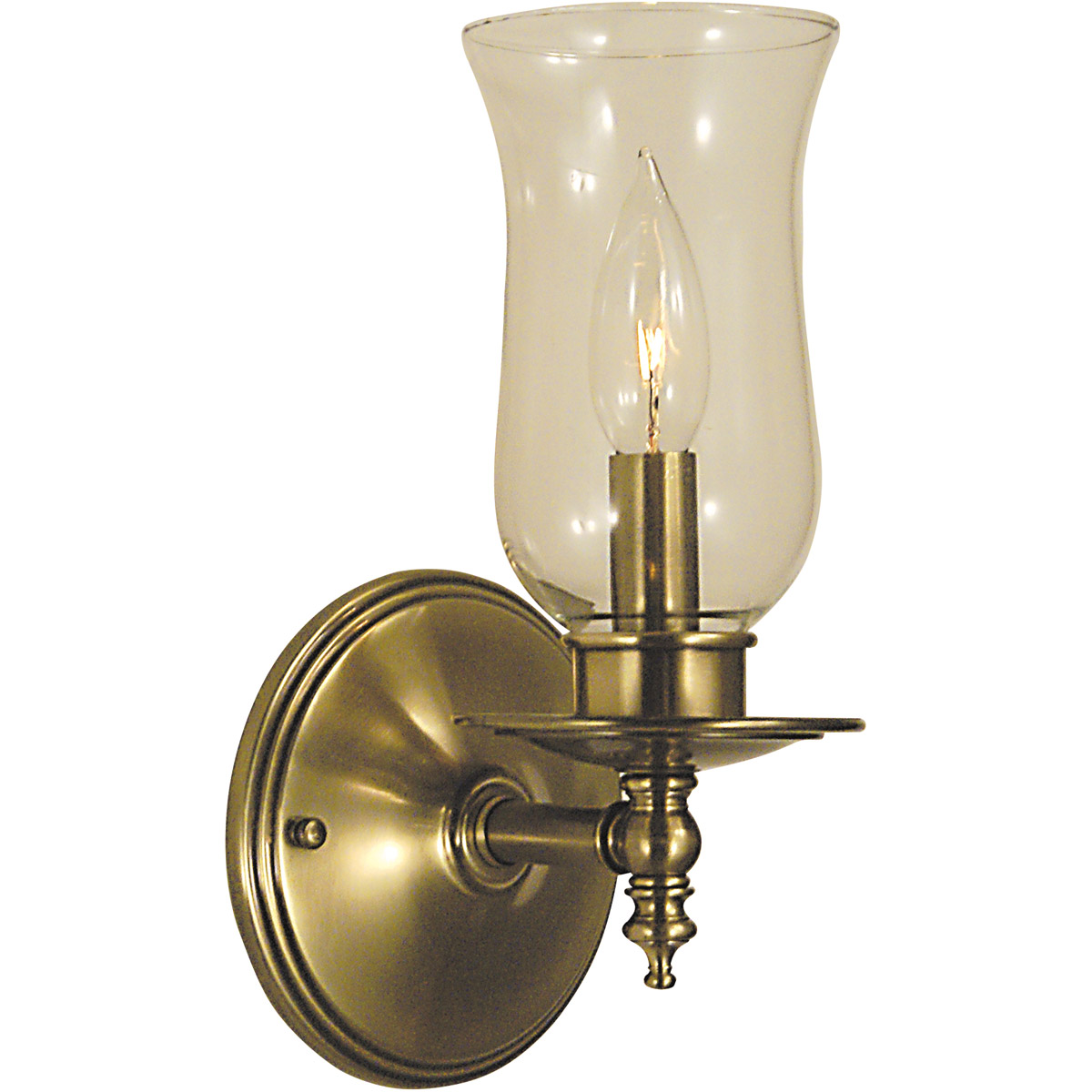 Sheraton 1 Light 5 inch Antique Brass Sconce Wall Light
