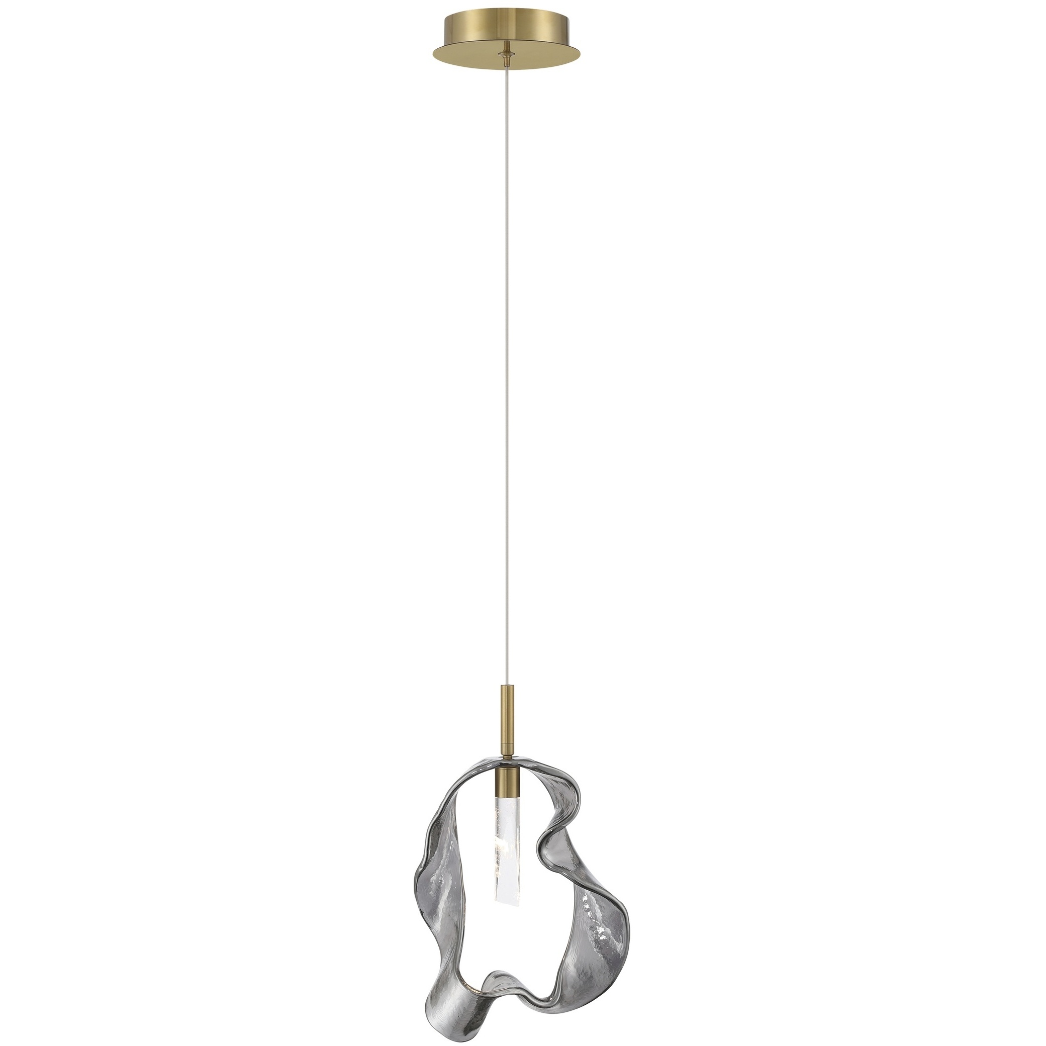 Norah 1 Light 5.5 inch Gold Standard Pendant Ceiling Light in Smoke