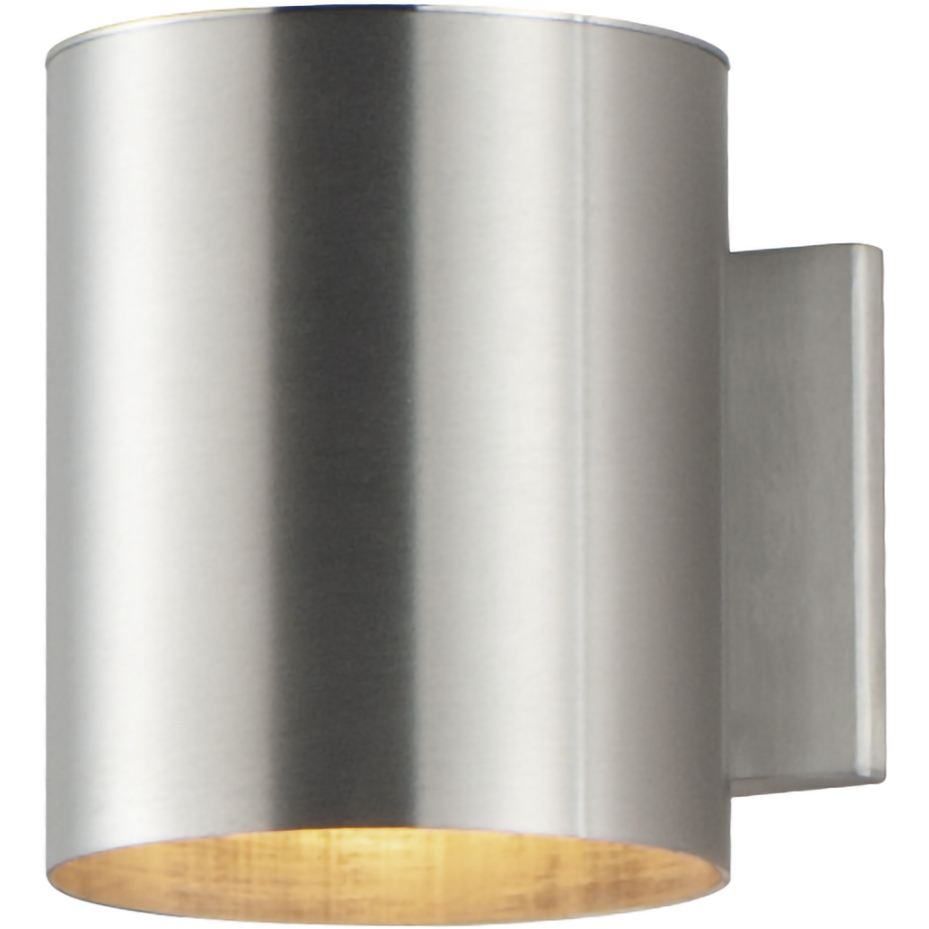 Outpost 1 Light 7.25 inch Brushed Aluminum Outdoor Wall Mount