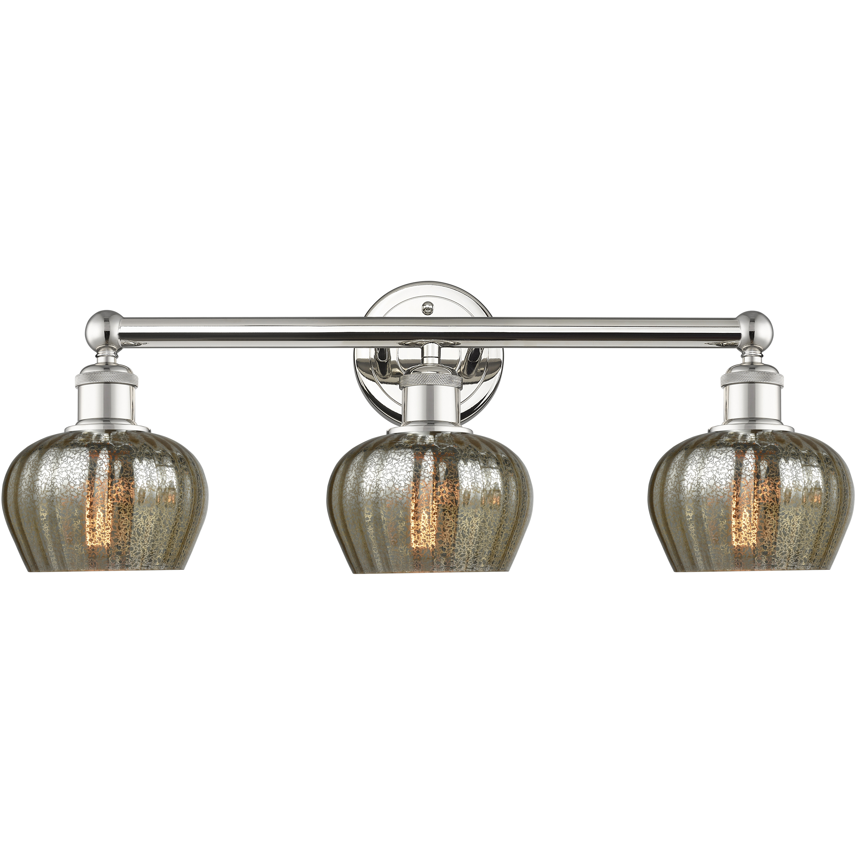 Fenton 3 Light 24.5 inch Polished Nickel Bath Vanity Light Wall Light in Mercury
