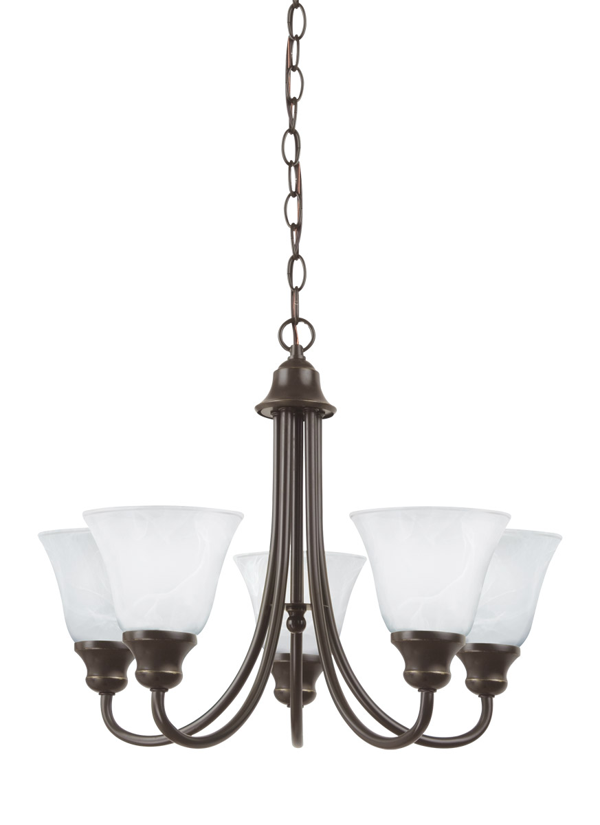 Windgate 5 Light 20.5 inch Heirloom Bronze Chandelier Ceiling Light