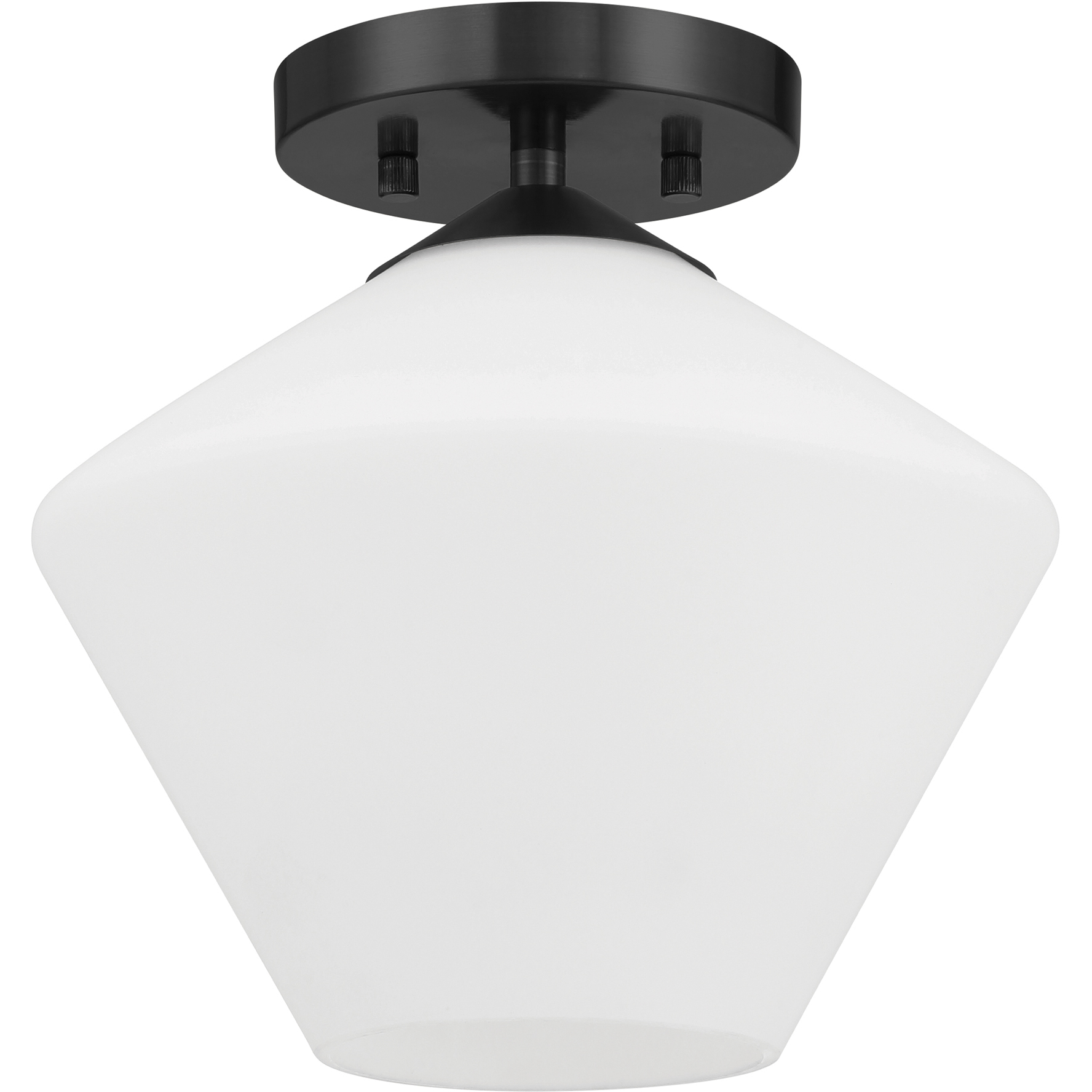 Celestial Valley 1 Light 10 inch Matte Black Flush Mount Ceiling Light, Small