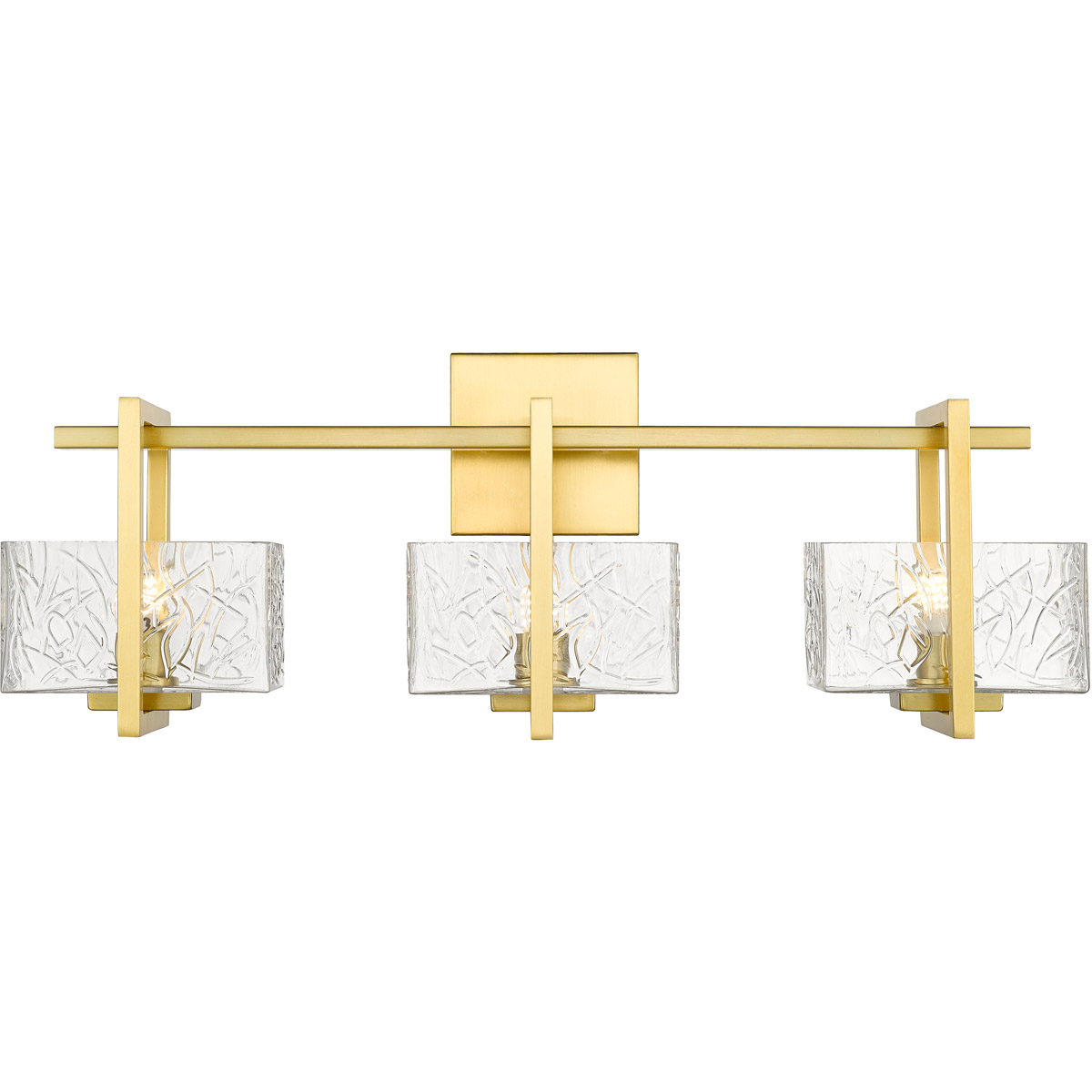 Striate LED 24 inch Satin Gold Bath Vanity Light Wall Light