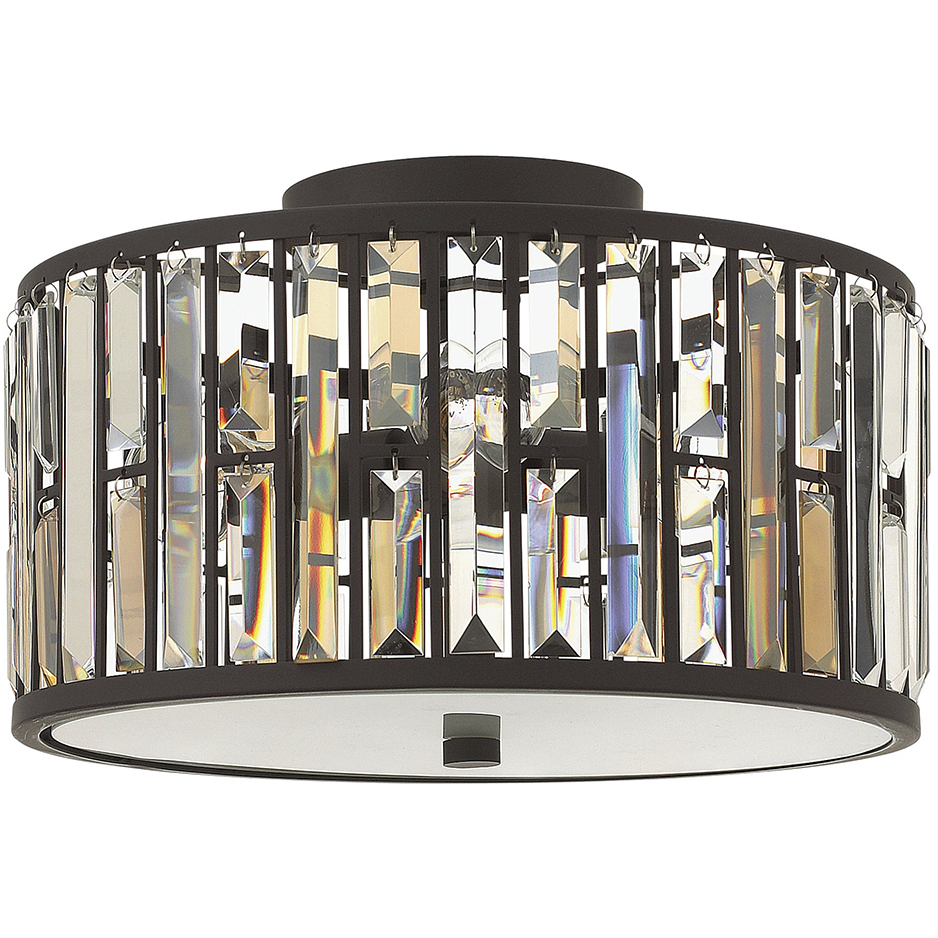 Gemma LED 16.5 inch Vintage Bronze Foyer Light Ceiling Light, Flush Mount