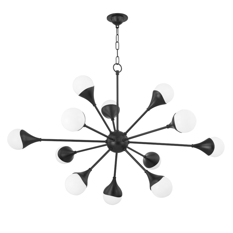 Ariana LED 49 inch Soft Black Chandelier Ceiling Light