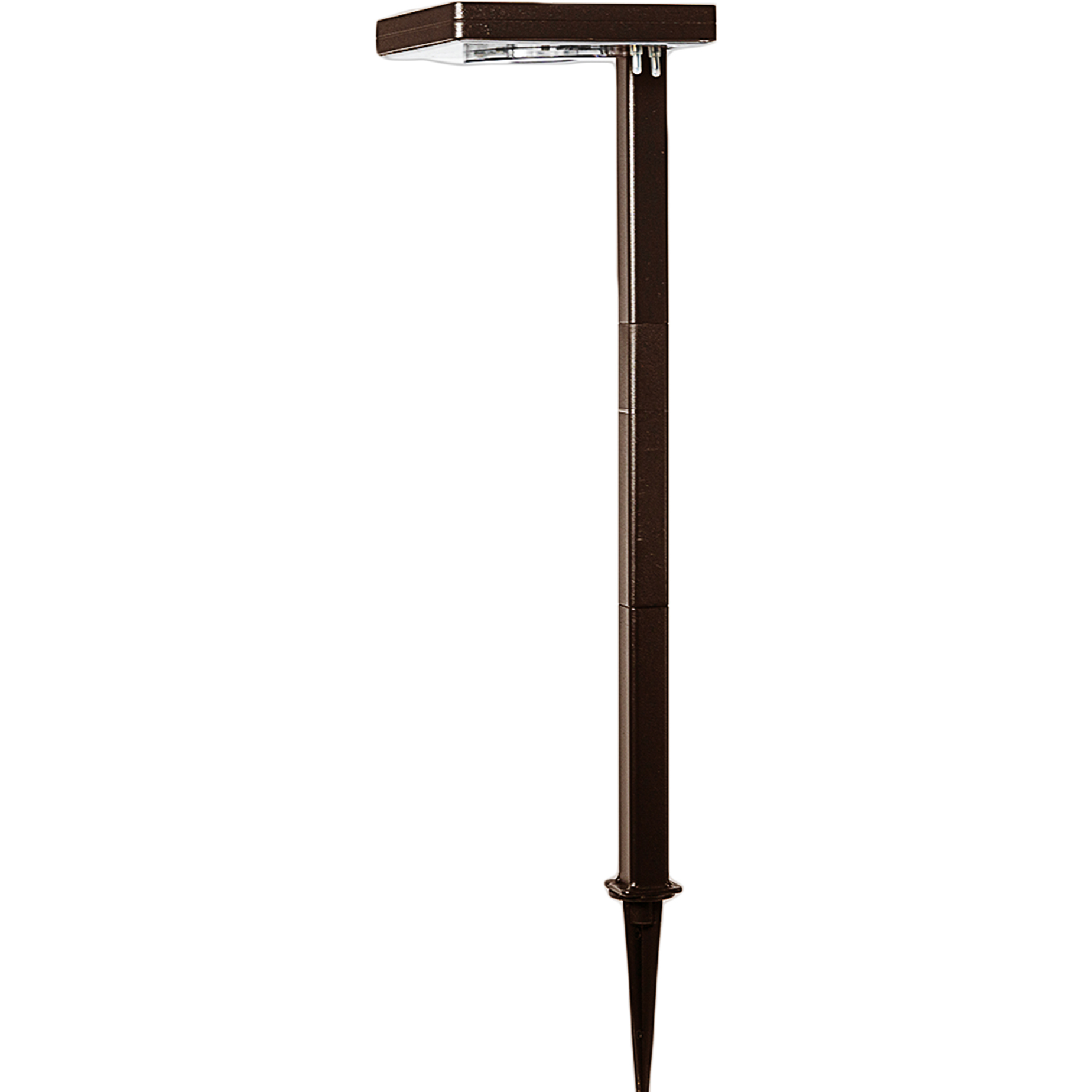 Contemporary Square Bronze Landscape and Pathway Light, Solar