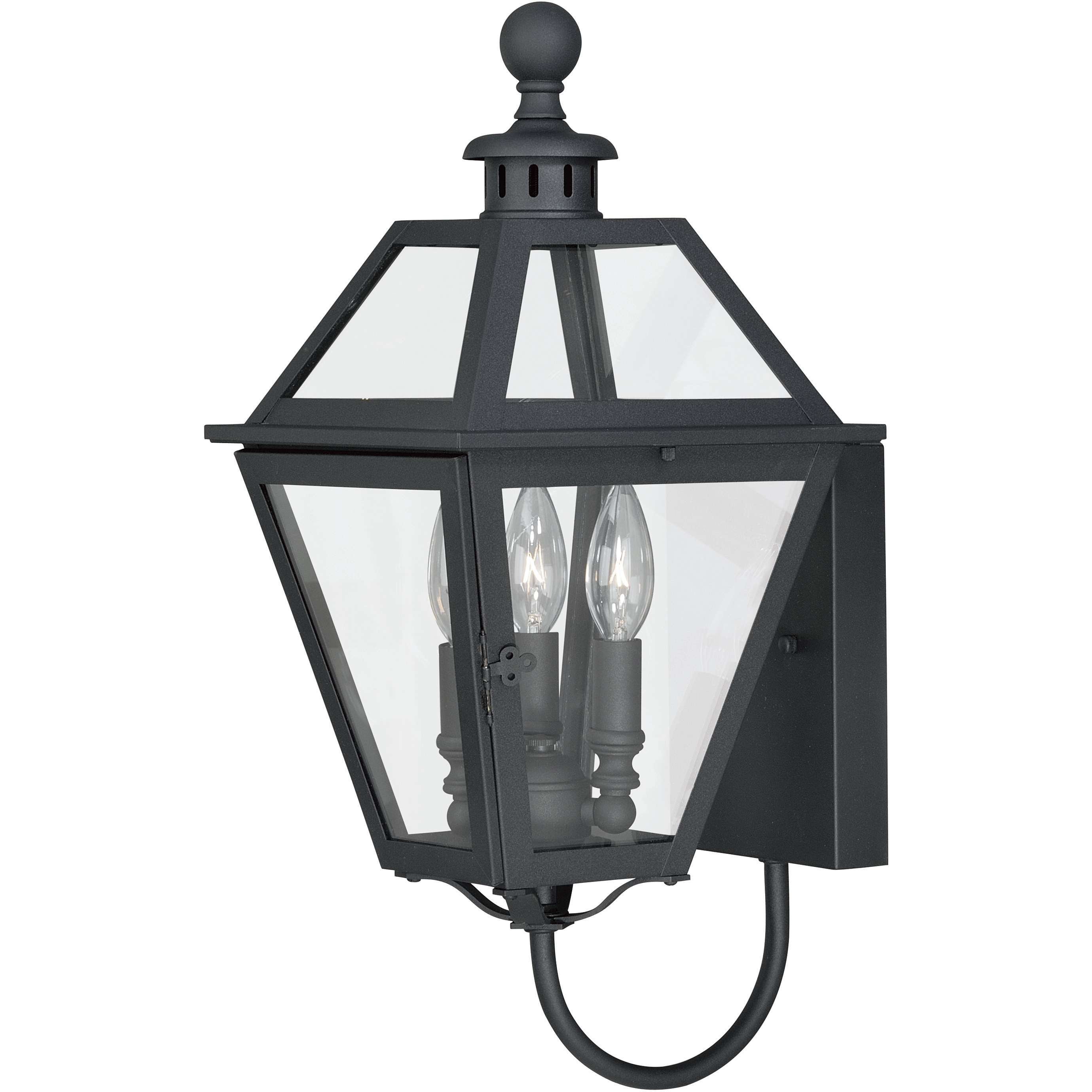 Nottingham LED 20 inch Textured Black Outdoor Wall