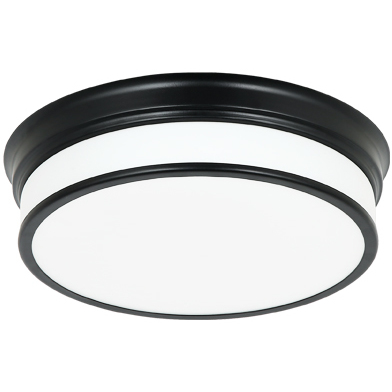 Navo LED 10 inch Black Flush Mount Ceiling Light