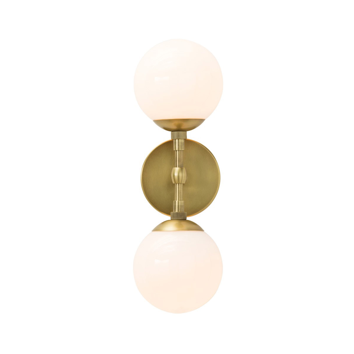 Polaris 2 Light 5.5 inch Antique Brass Wall Sconce Wall Light