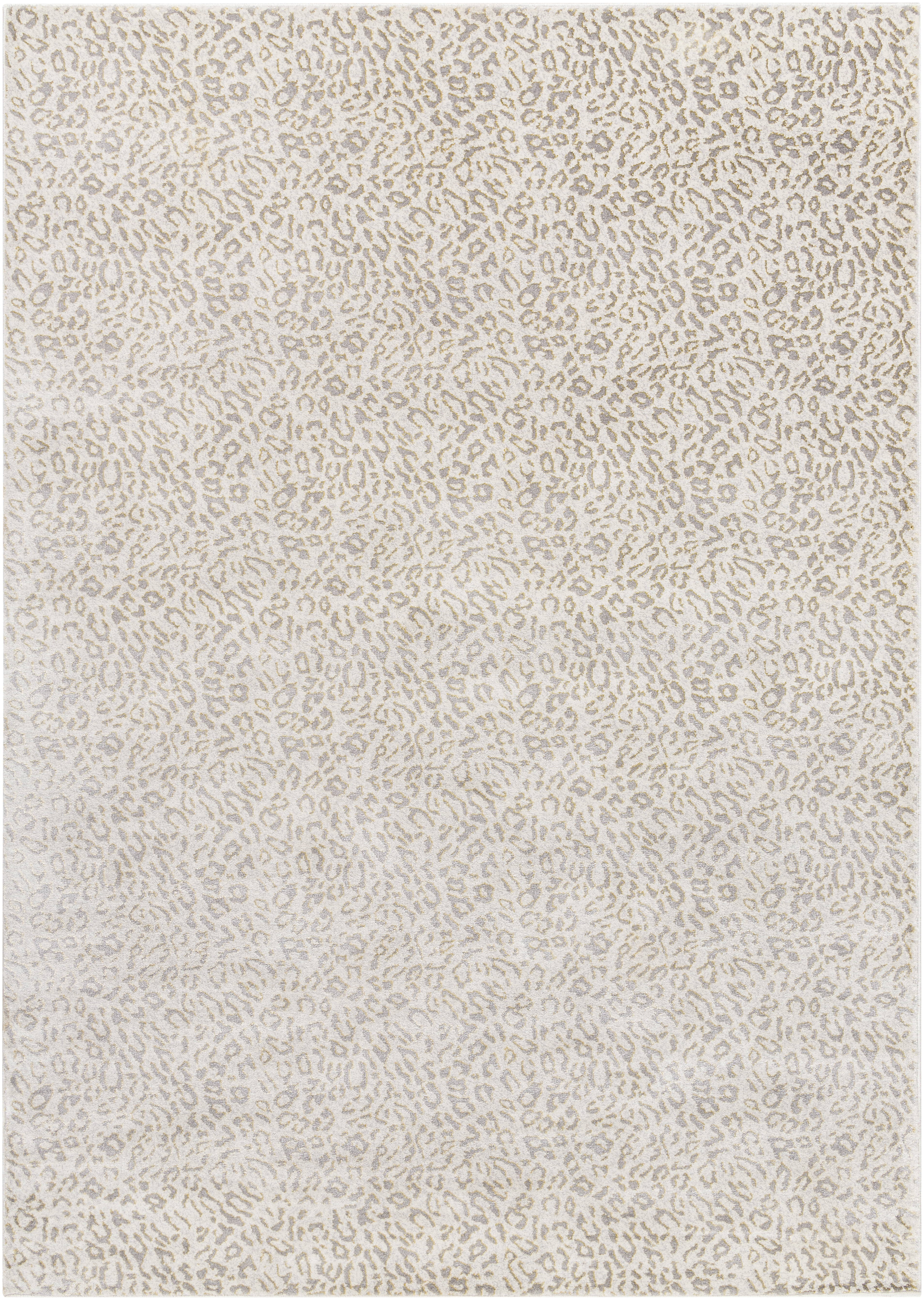 Tibetan 114 X 79 inch Medium Gray Rug, Rectangle