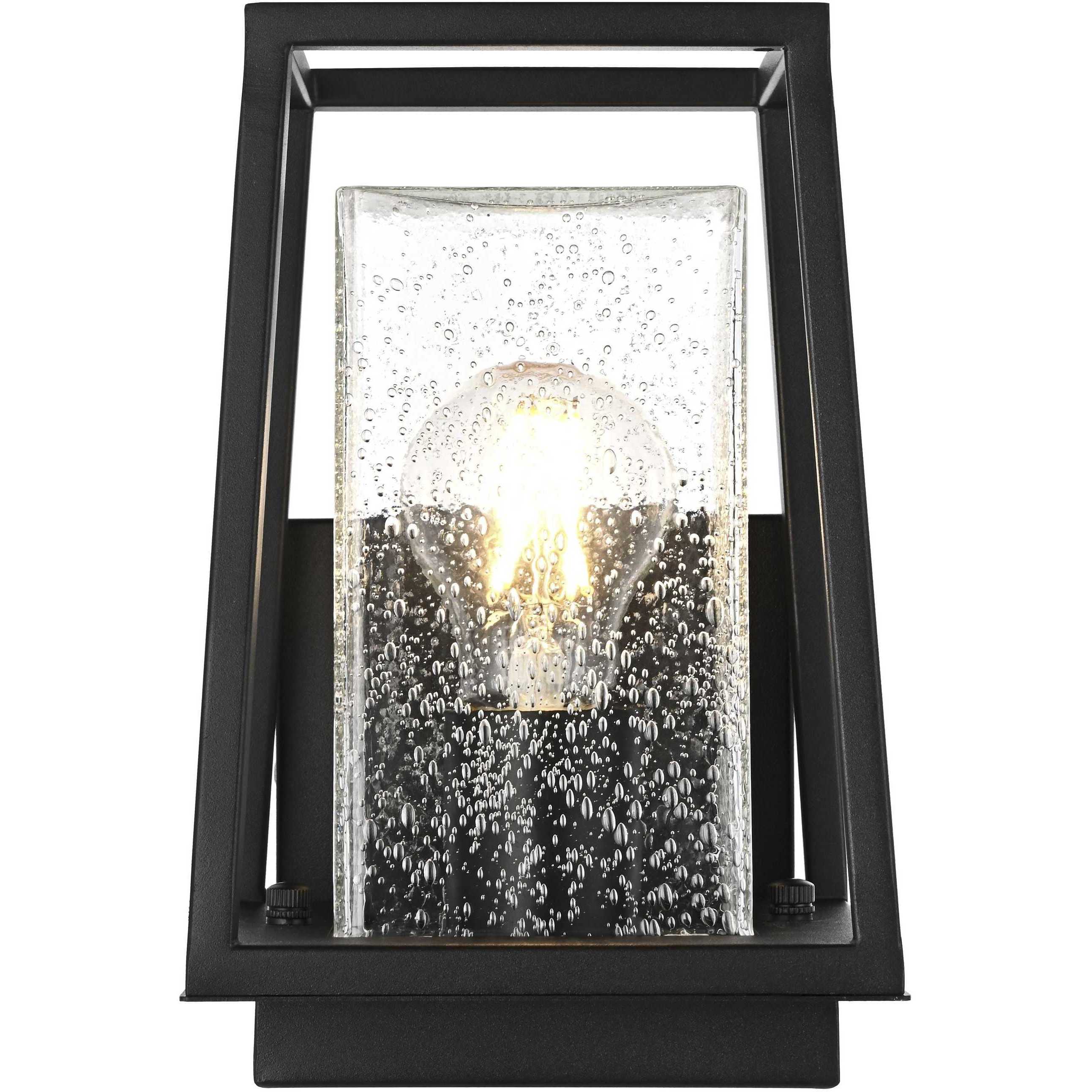 Lehigh 1 Light 9.5 inch Black Outdoor Wall Sconce