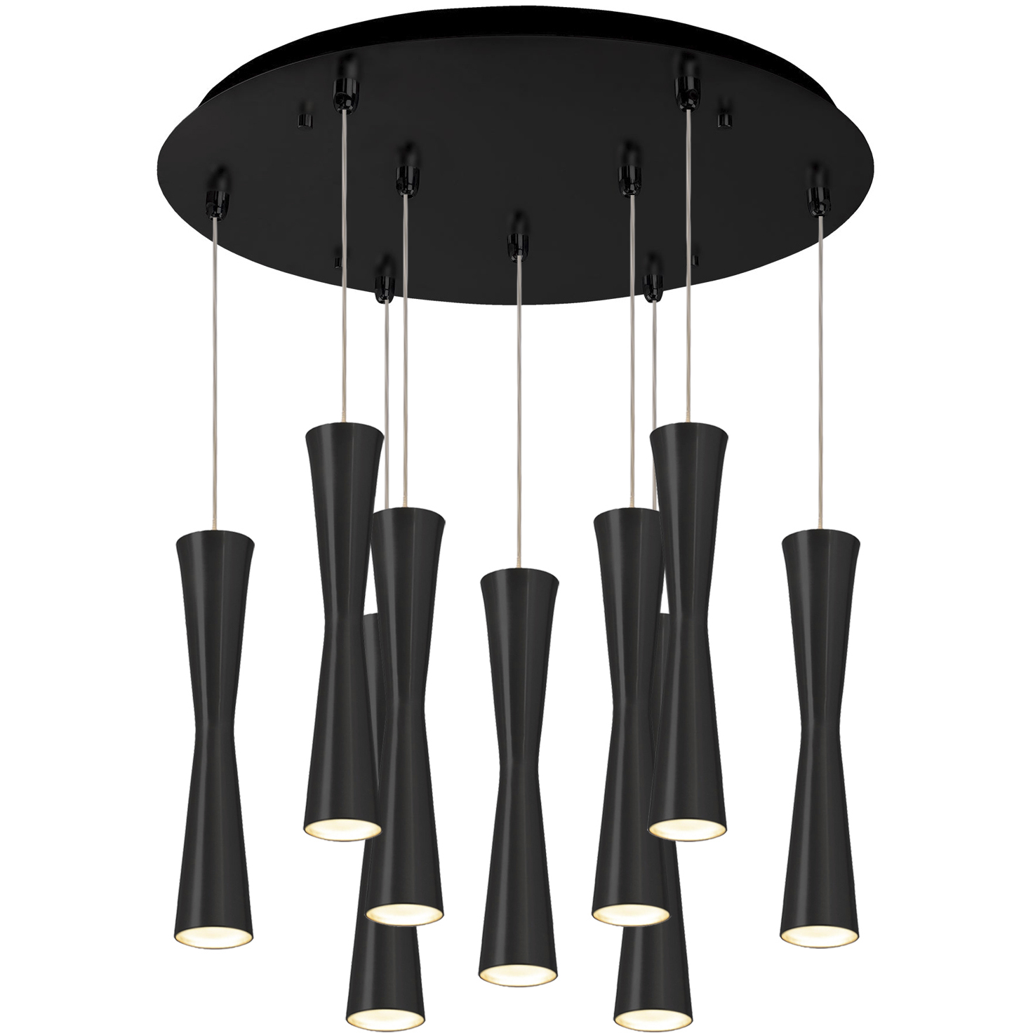 Robson LED 17.75 inch Black Multi Pendant Ceiling Light