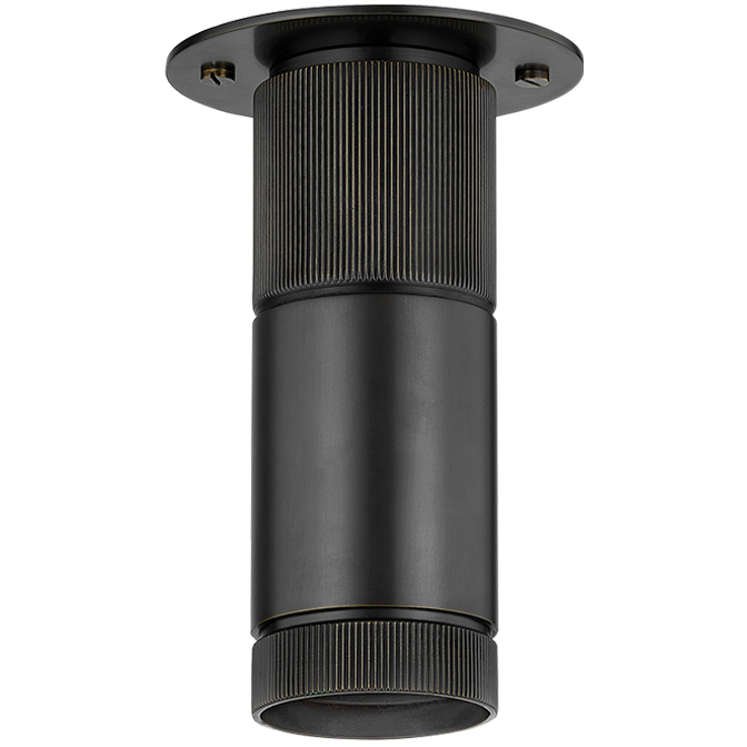 Dighton 1 Light 4.75 inch Distressed Bronze Flush Mount Ceiling Light