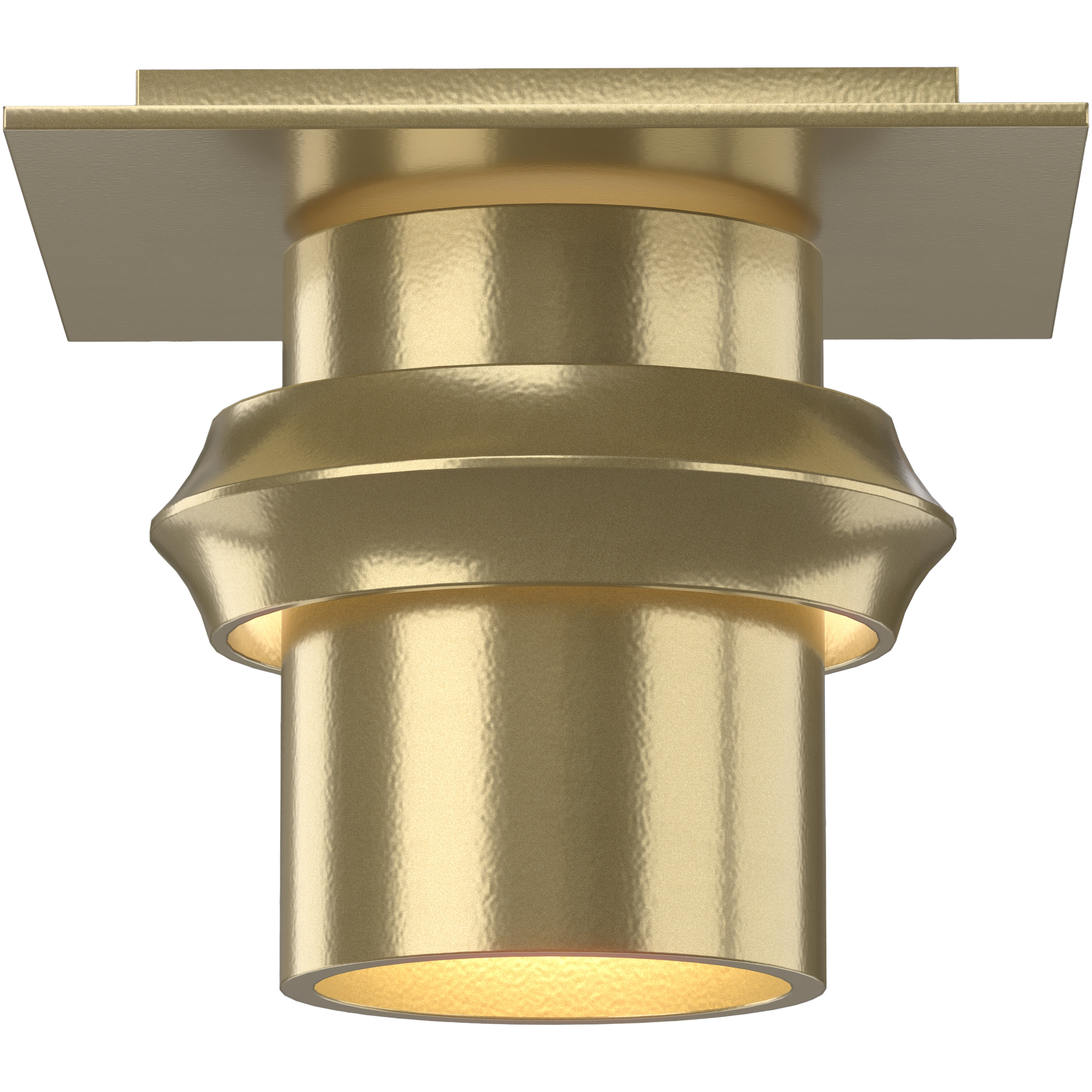 Twilight 1 Light 6 inch Modern Brass Flush Mount Ceiling Light