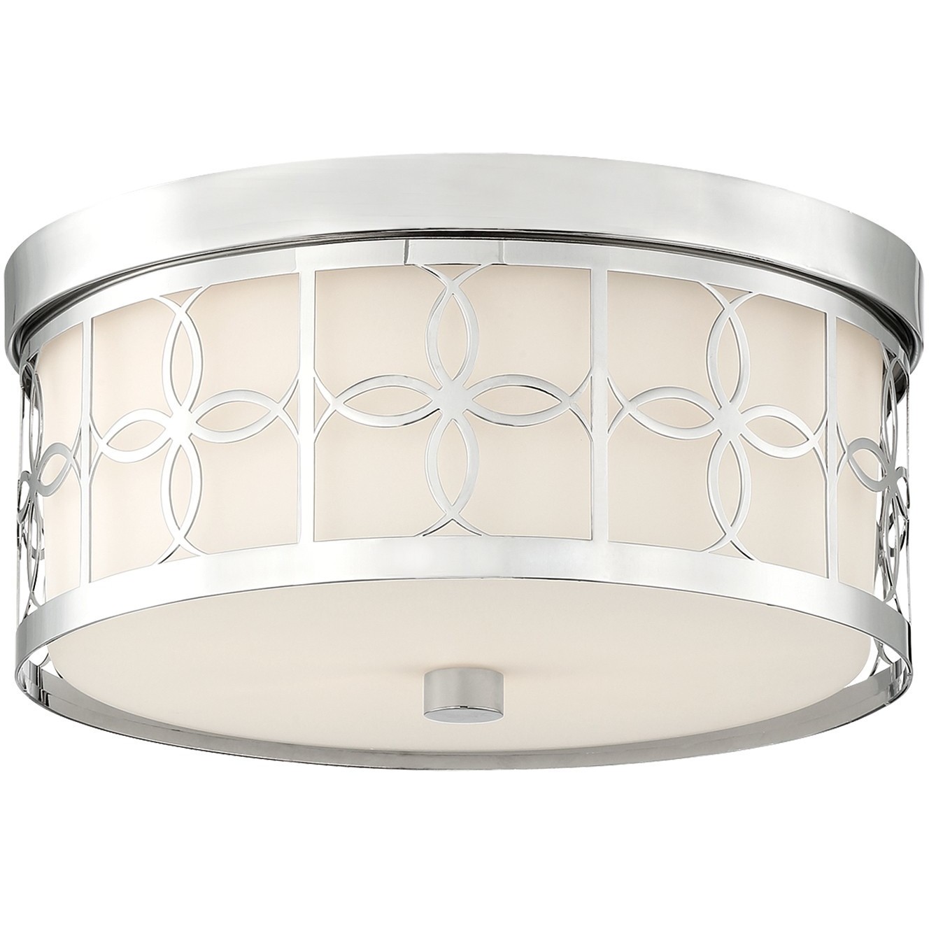 Anniversary 2 Light 13.5 inch Polished Nickel Flush Ceiling Light