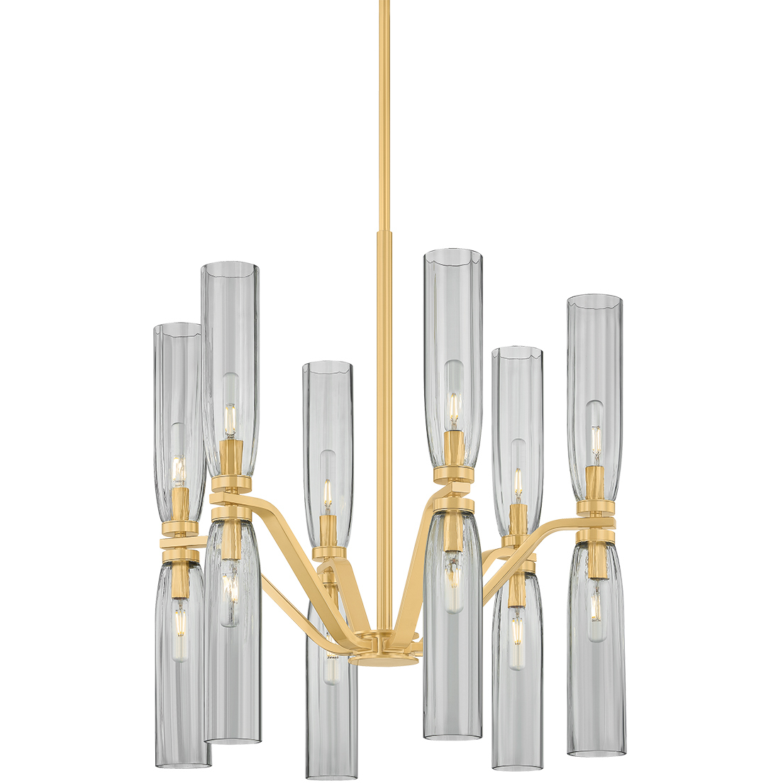 Harpswell 12 Light 25 inch Aged Brass Chandelier Ceiling Light
