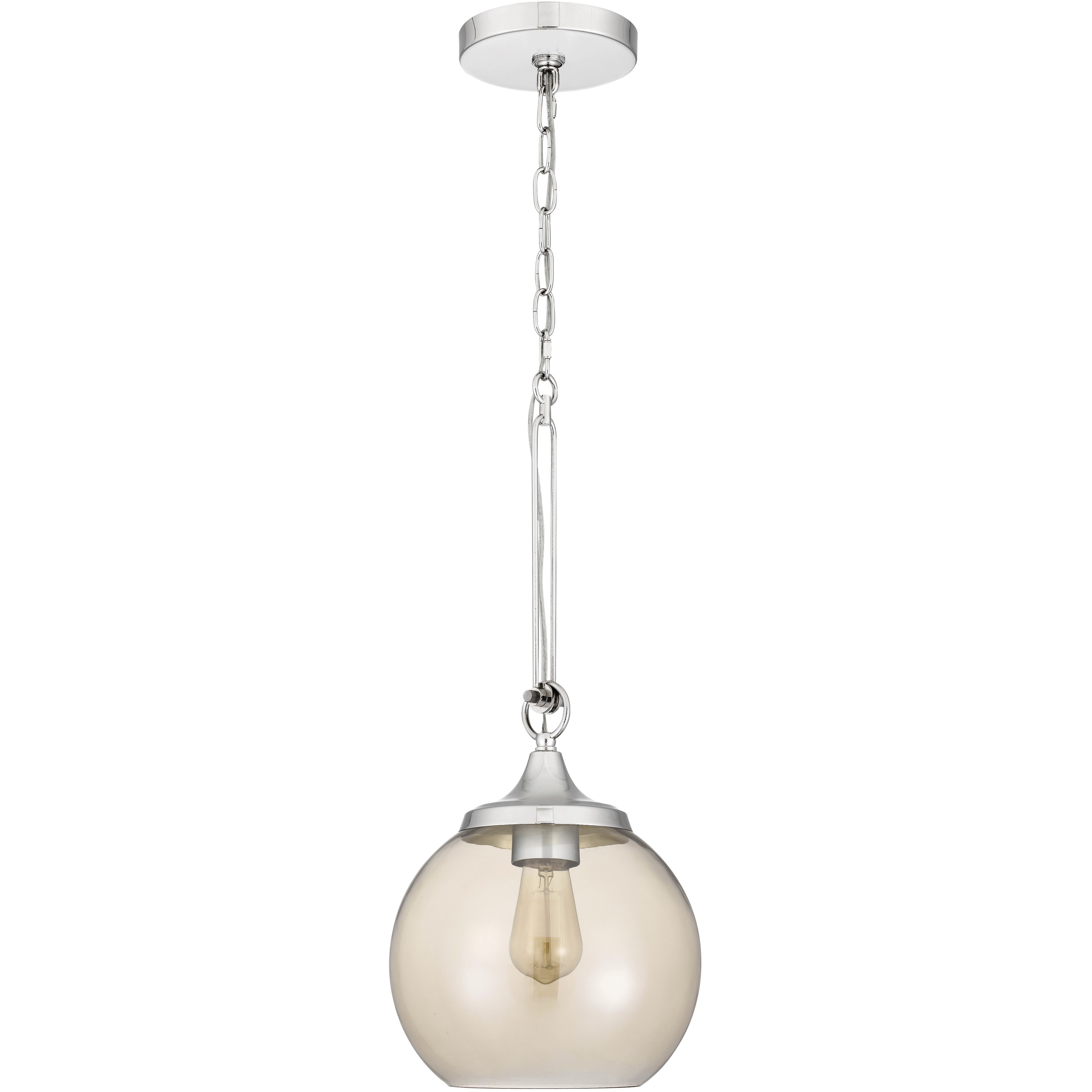 Rochelle 1 Light 8.5 inch Chrome Pendant Ceiling Light