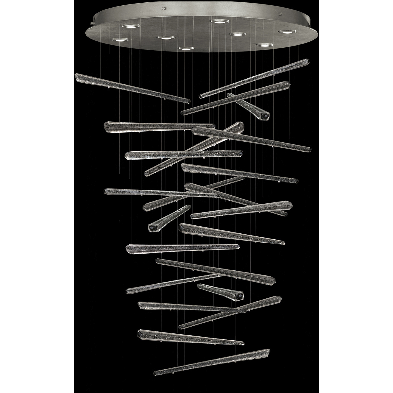 Elevate 8 Light 34 inch Silver Pendant Ceiling Light