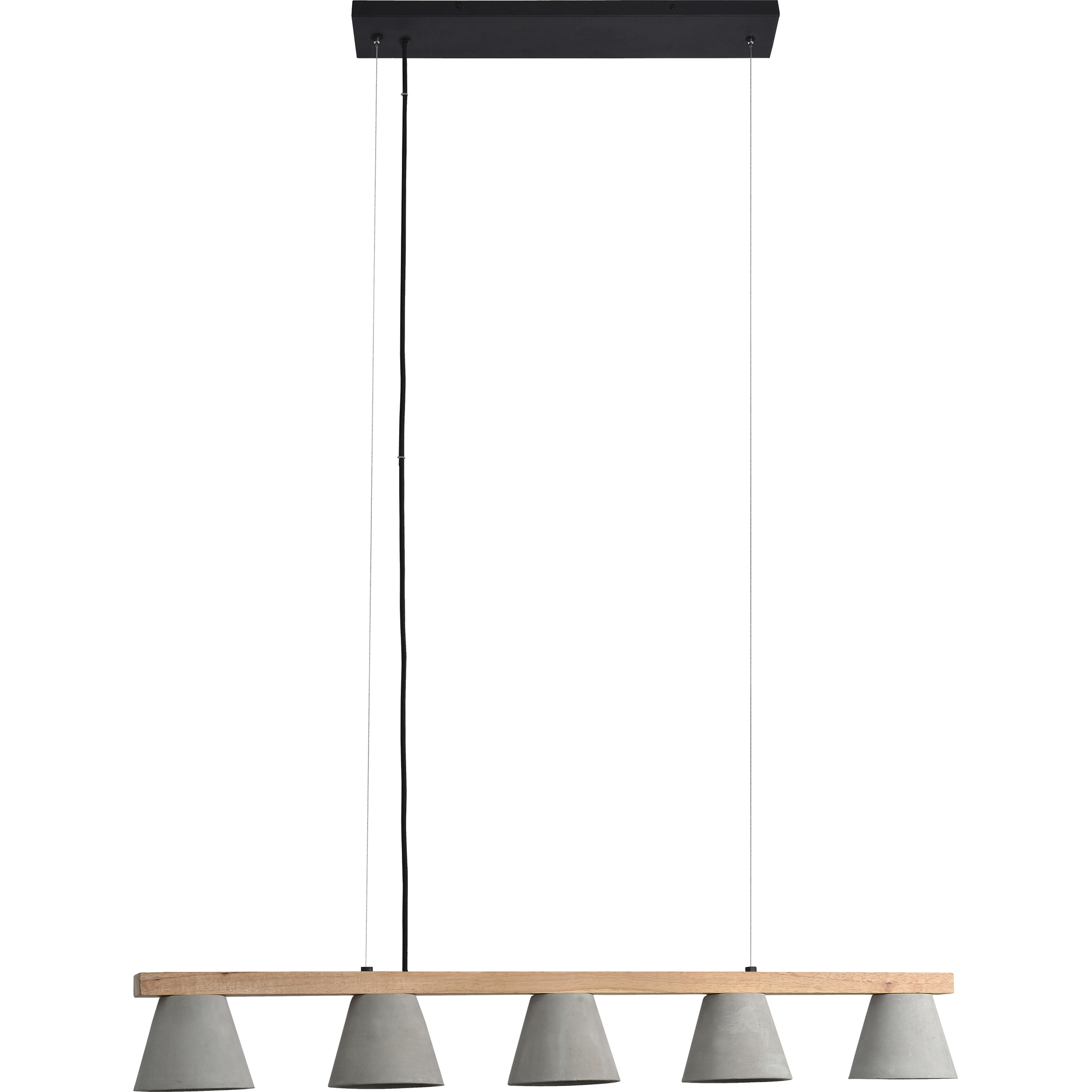Zain 5 Light 43.25 inch Brown Linear Pendant Ceiling Light
