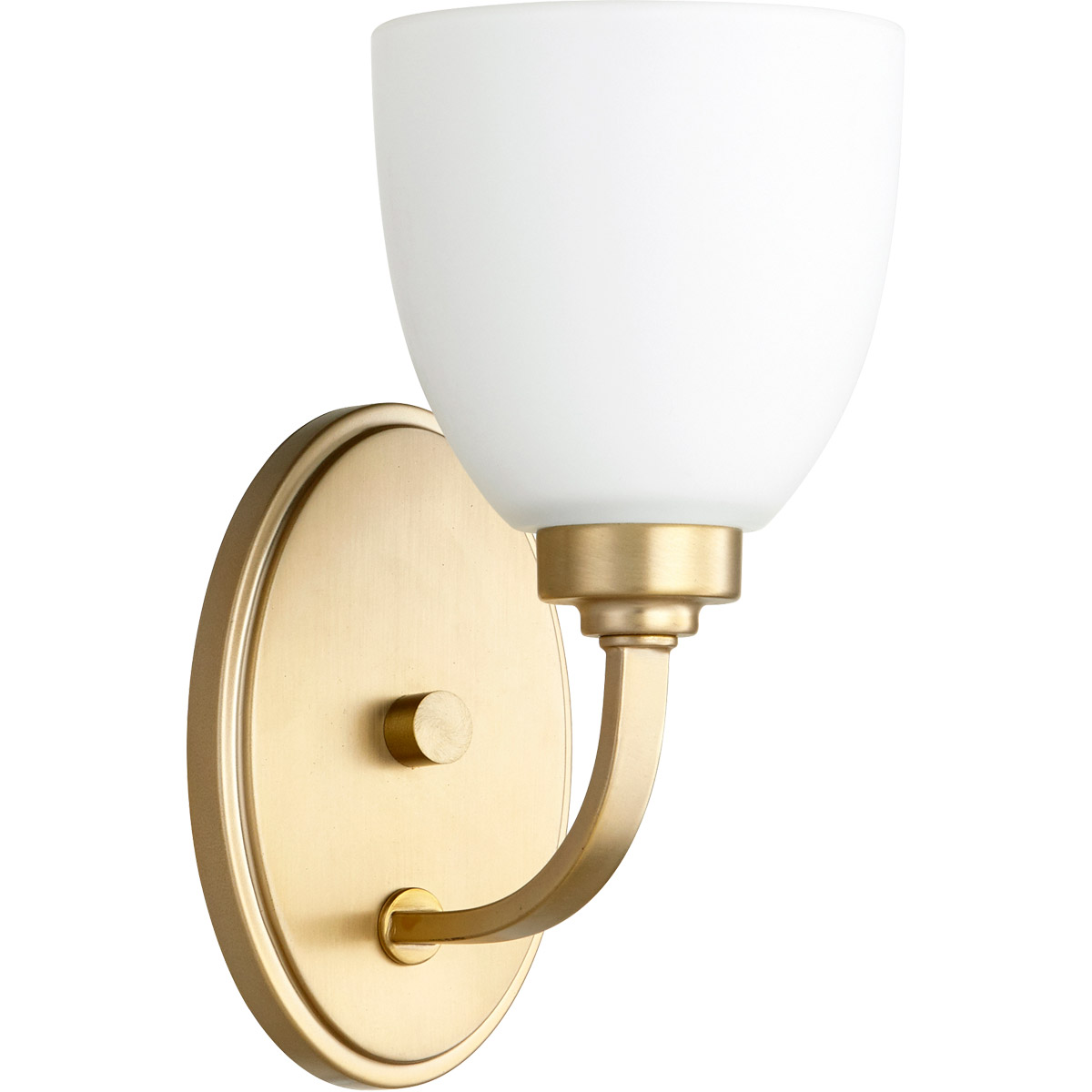 Reyes 1 Light 5.25 inch Aged Brass Wall Sconce Wall Light in Satin Opal