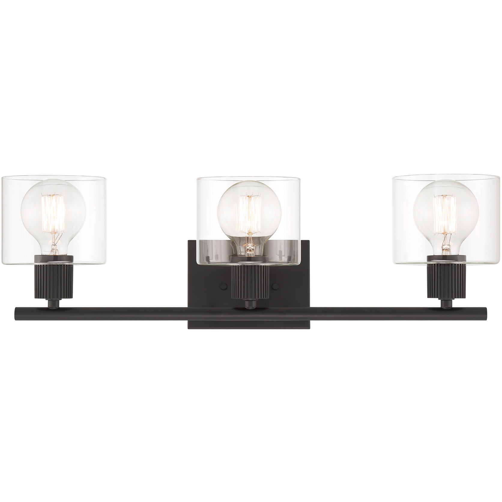 Vibrato 3 Light 24 inch Matte Black Vanity Light Wall Light