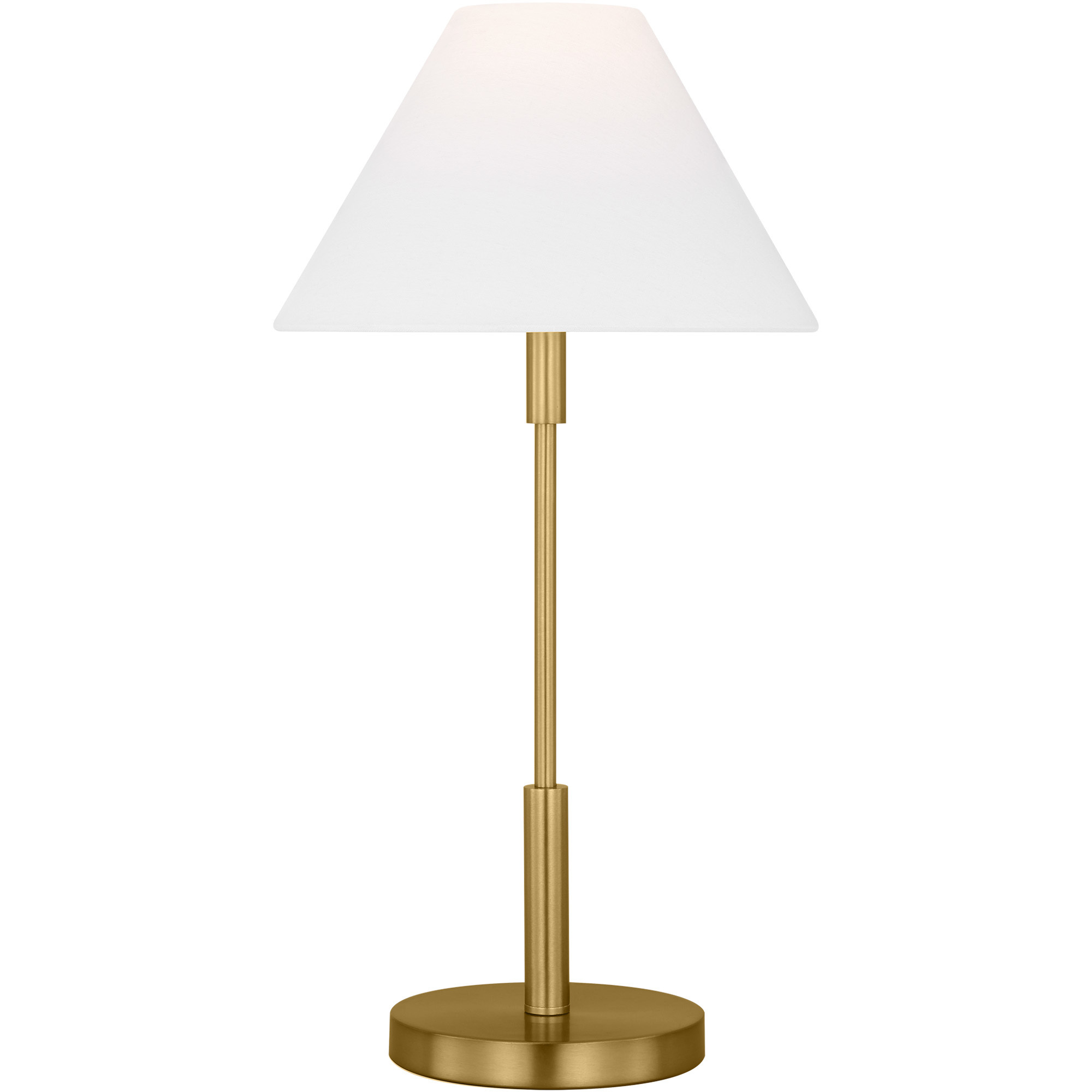 Drew & Jonathan Porteau 23 inch 9 watt Satin Brass Table Lamp Portable Light
