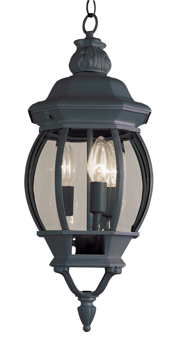 Parsons 3 Light 7.5 inch Black Outdoor Hanging Lantern
