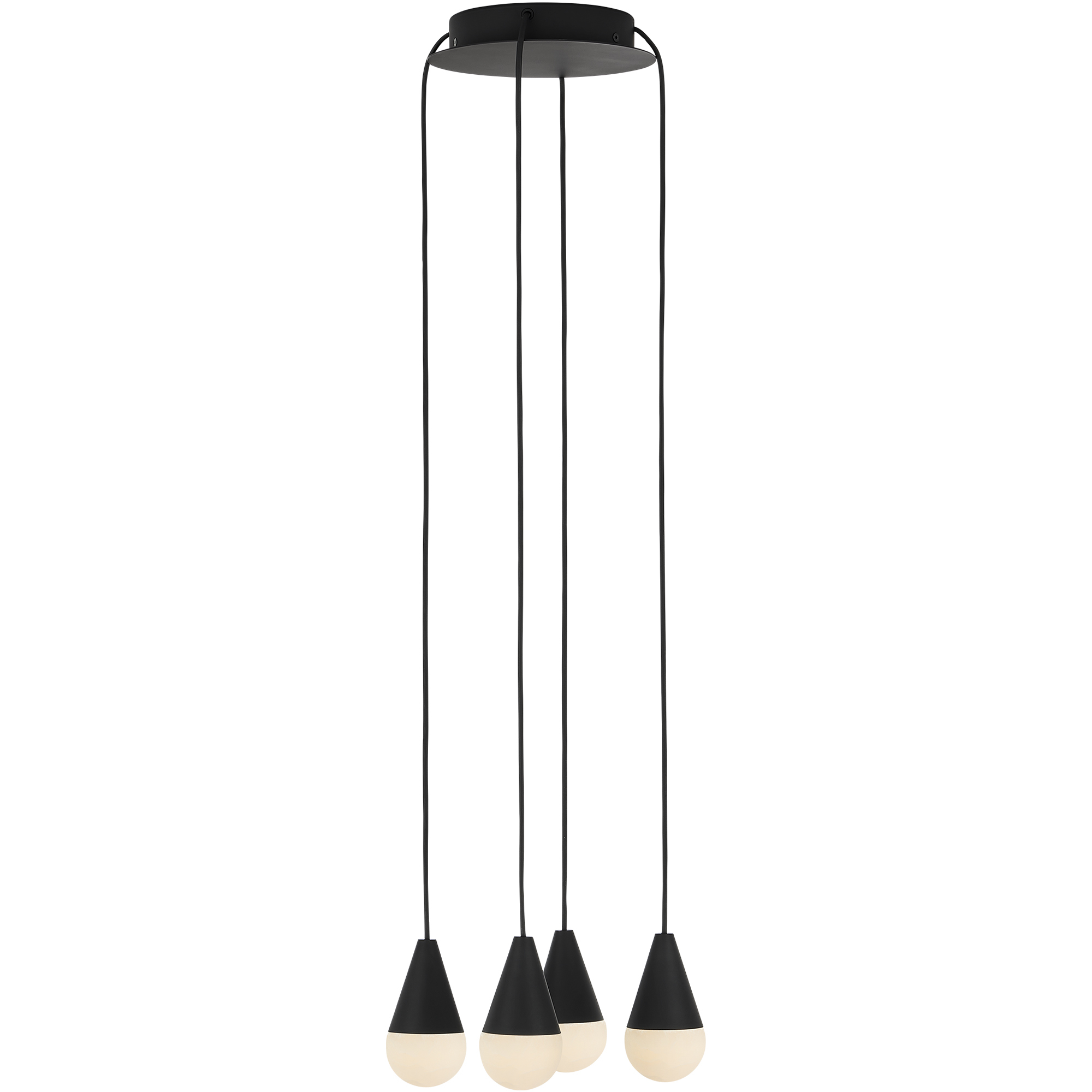 Sean Lavin Cupola 4 Light 10.5 inch Nightshade Black Chandelier Ceiling Light