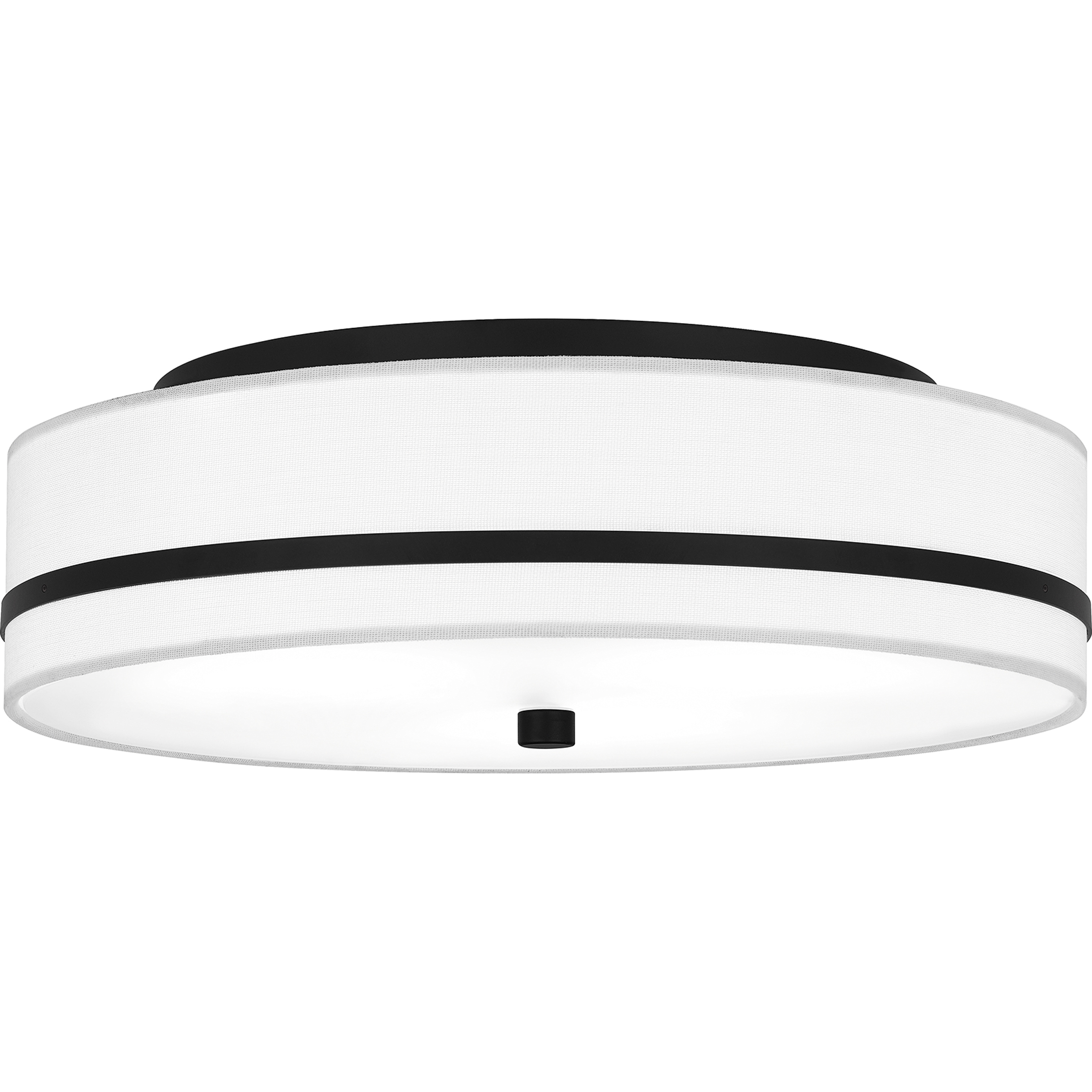 Belotte 3 Light 15 inch Matte Black Flush Mount Ceiling Light, Medium