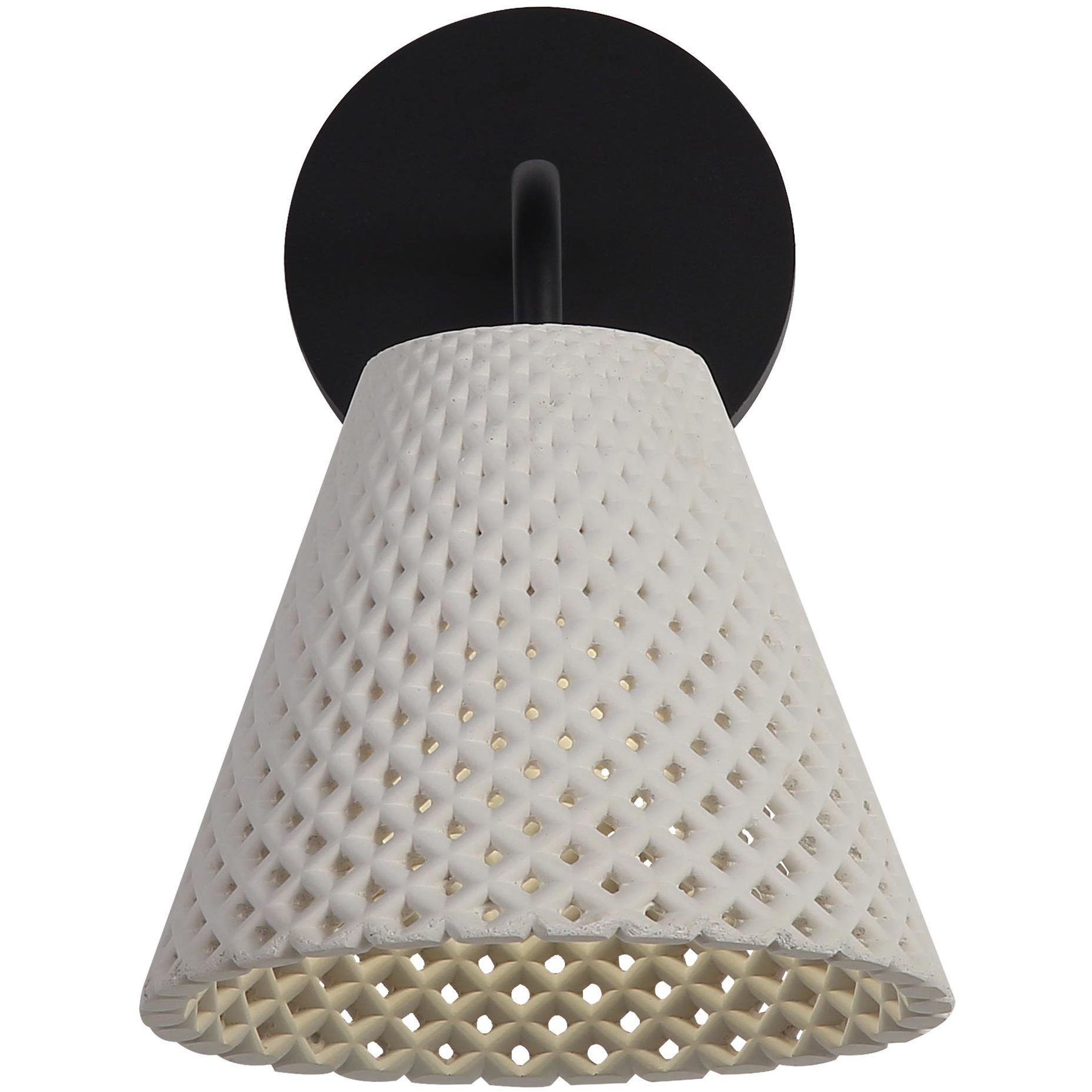 Clarus LED 8.88 inch White Sandstone Cement Outdoor Wall