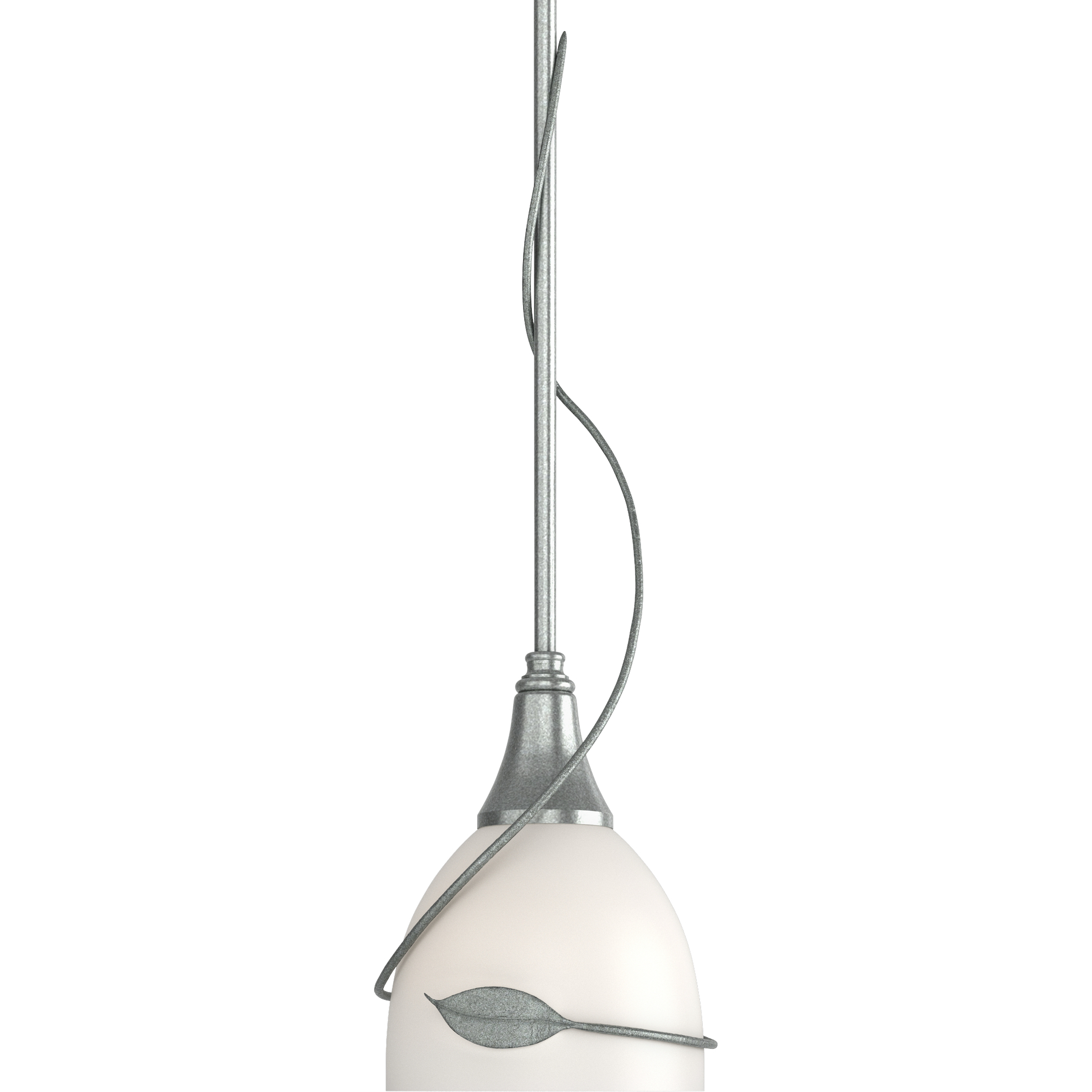 Twining Leaf 1 Light 5.91 inch Vintage Platinum Mini Pendant Ceiling Light