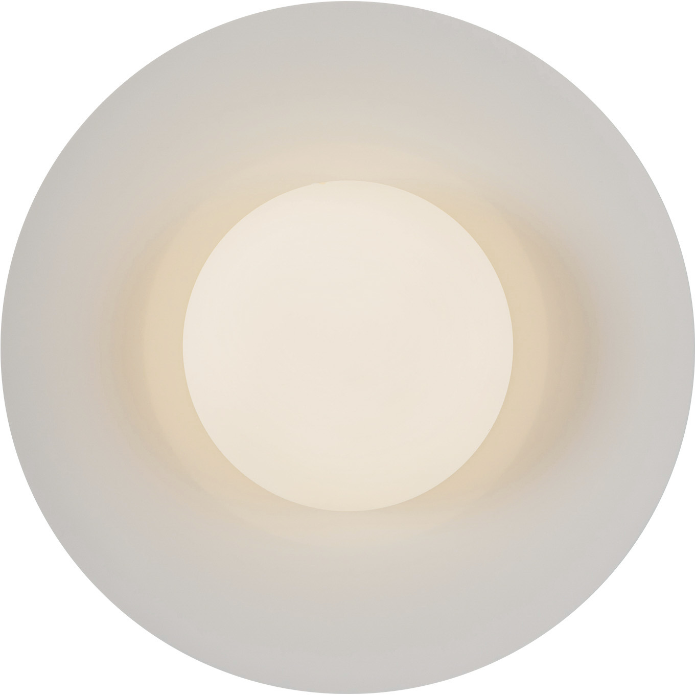 Cruz LED 15 inch Metal - Black and White Flush Mount Ceiling Light in Spun Aluminum Shade