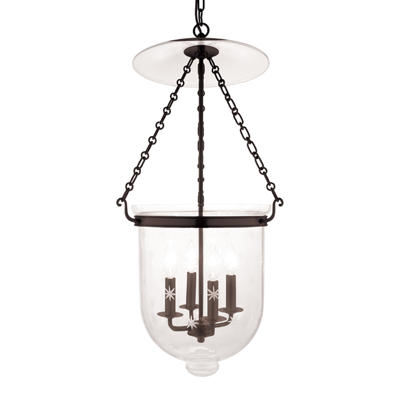 Hampton 4 Light 14.5 inch Old Bronze Pendant Ceiling Light in C3