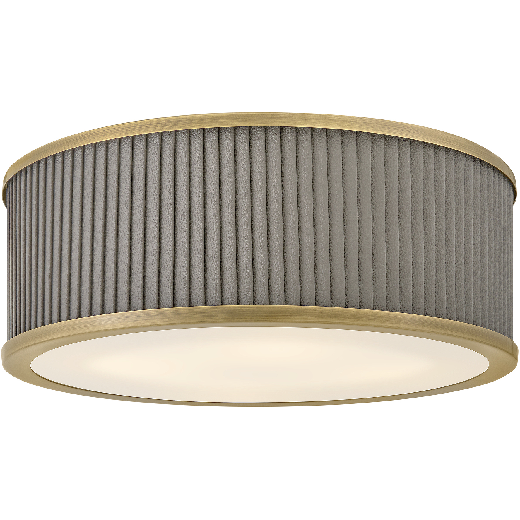 Arden LED 17.5 inch Heritage Brass Flush Mount Ceiling Light