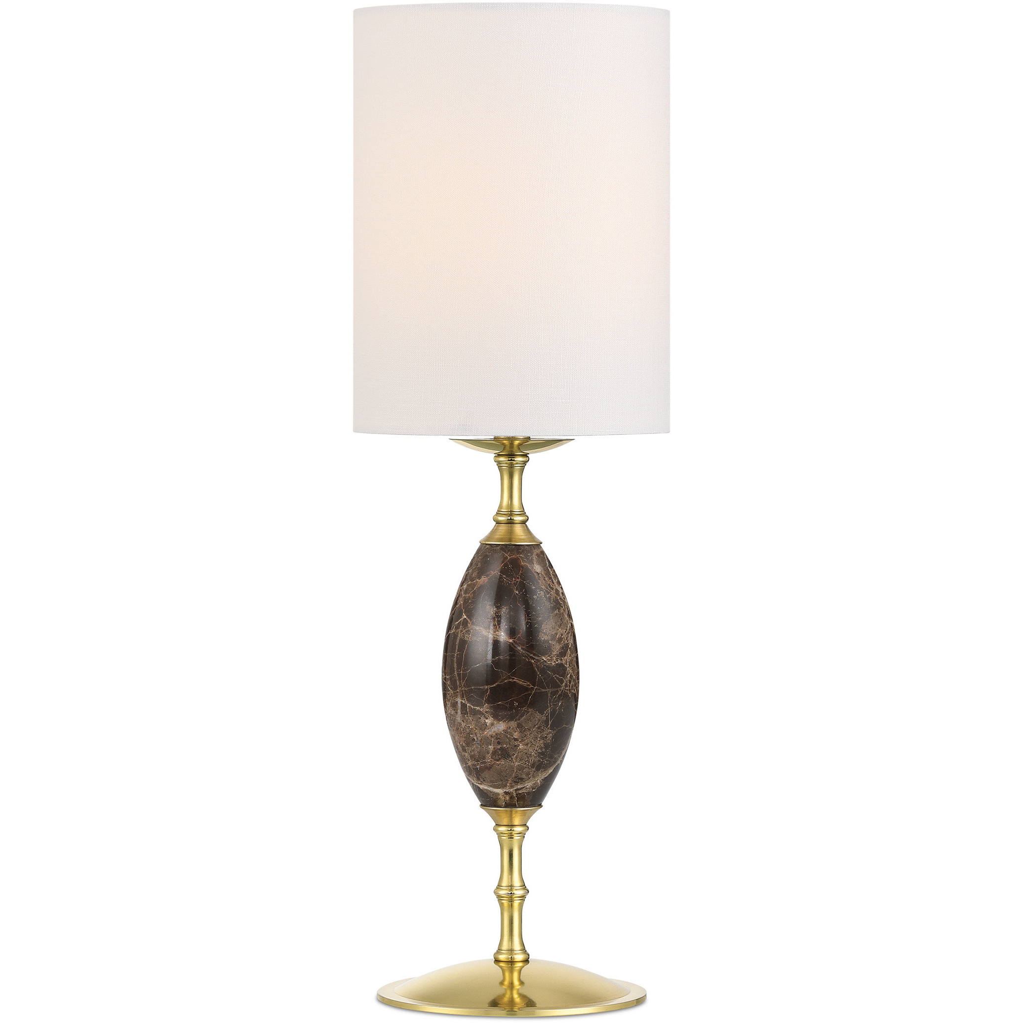 Marche 16.75 inch 3 watt Brown and Brass Table Lamp Portable Light
