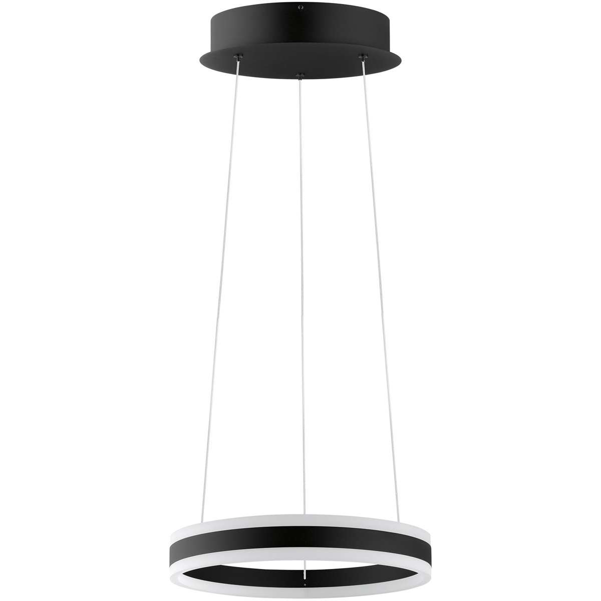 Tonarella LED 15.75 inch Black and White LED Pendant Ceiling Light