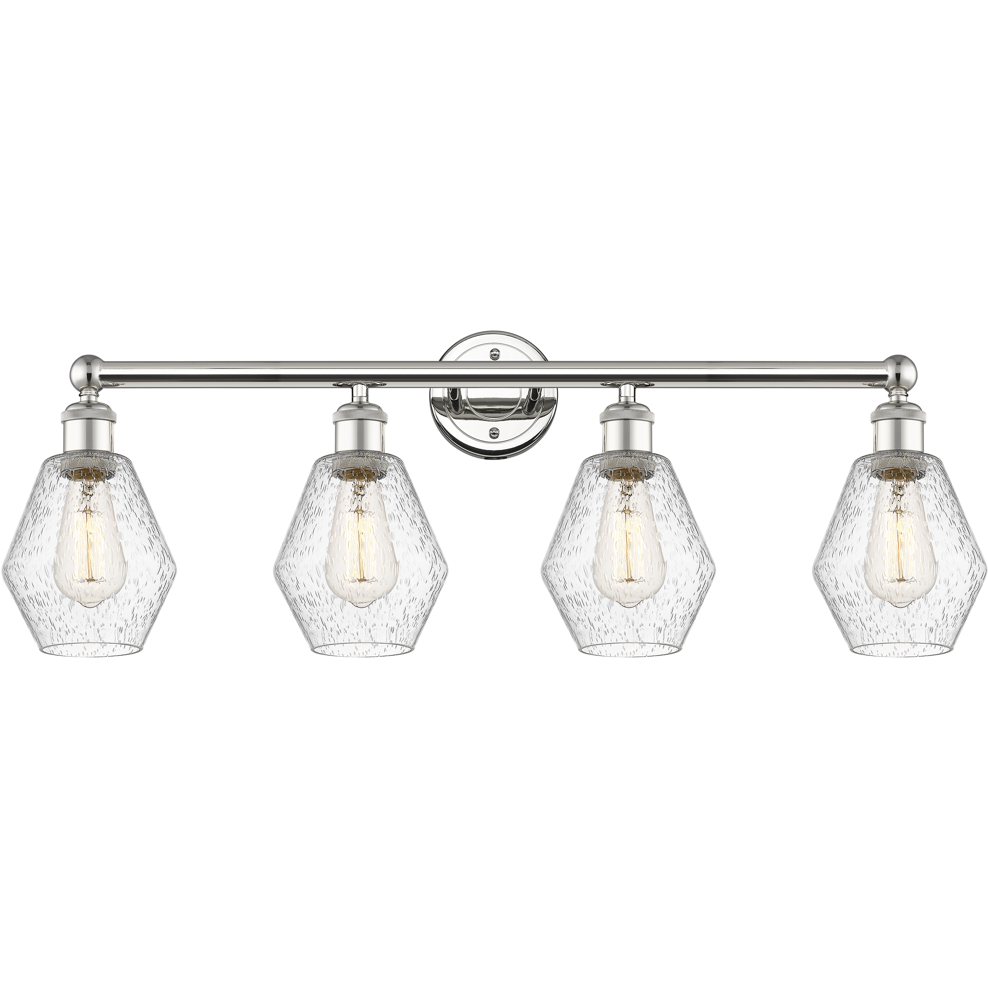 Cindyrella 4 Light 33 inch Polished Nickel Bath Vanity Light Wall Light in Seedy