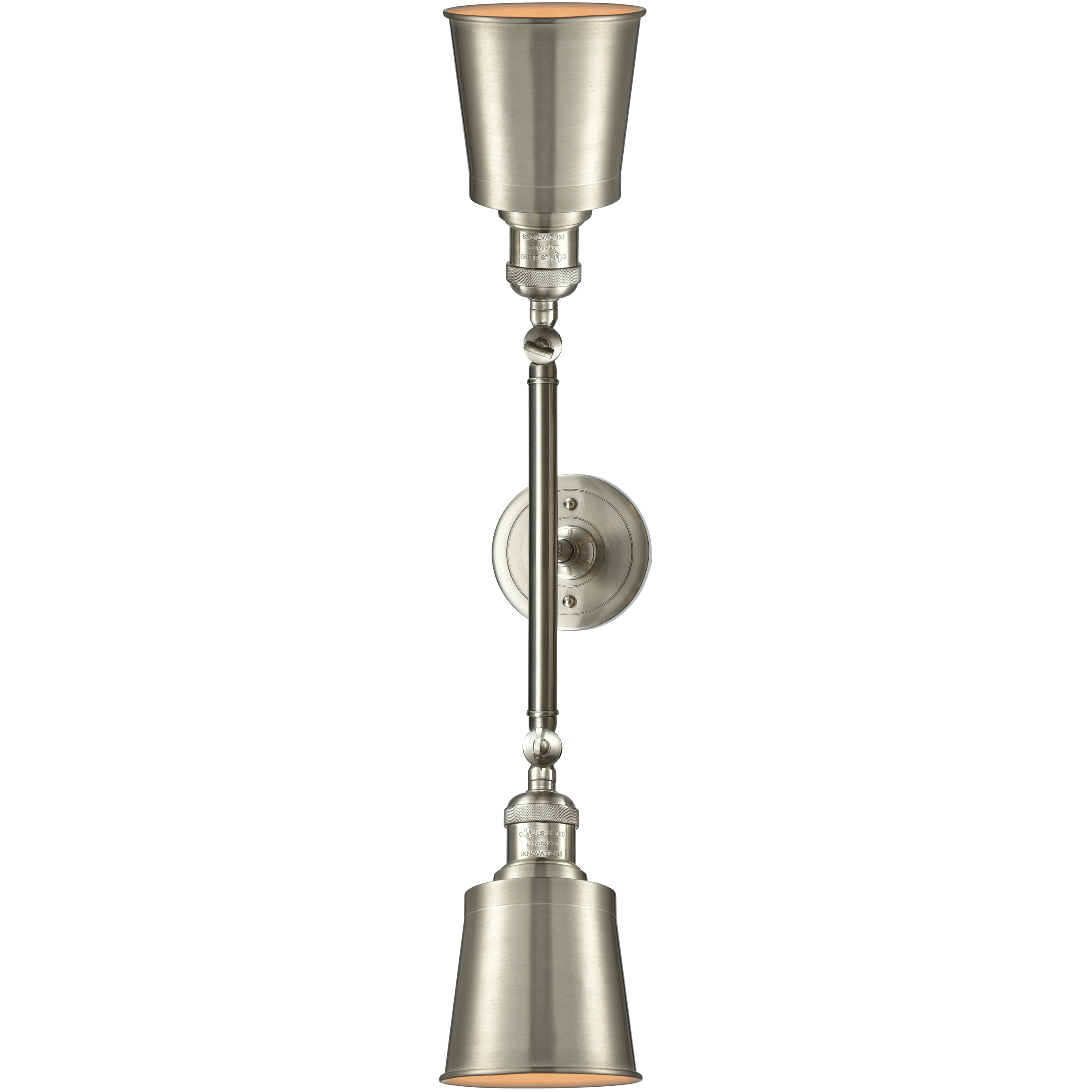 Franklin Restoration Addison 2 Light 16 inch Brushed Satin Nickel Bath Vanity Light Wall Light, Franklin Restoration