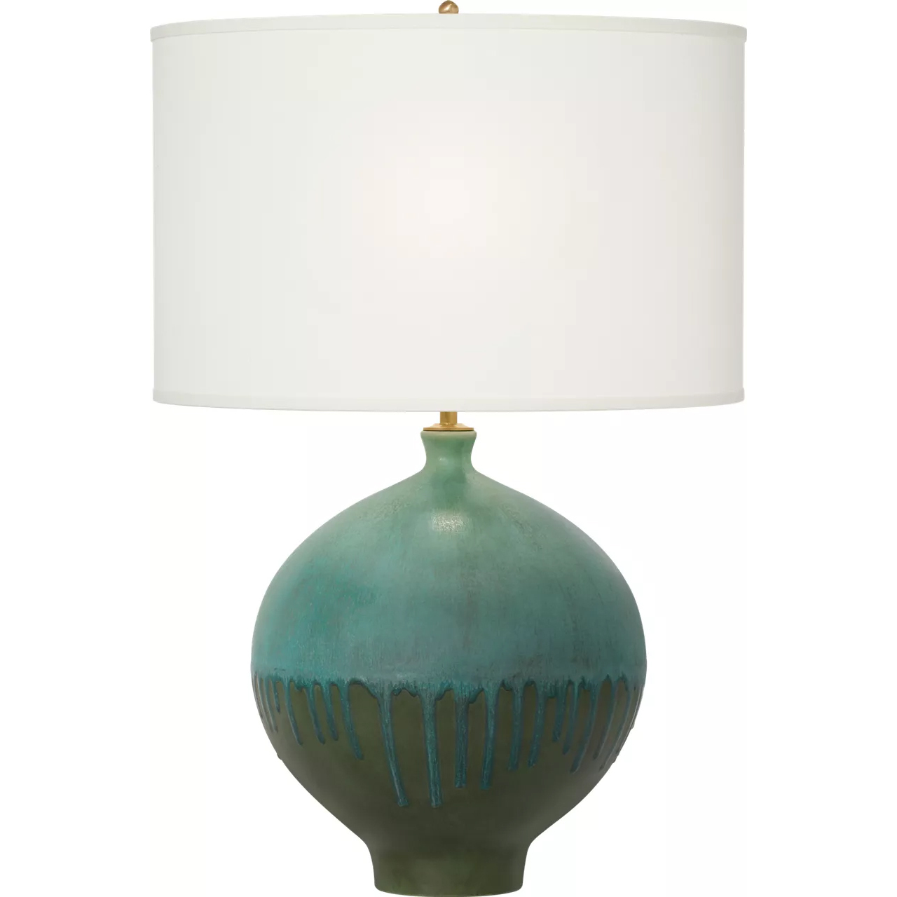 AERIN Gaios 30.5 inch 150 watt Volcanic Verdi Table Lamp Portable Light