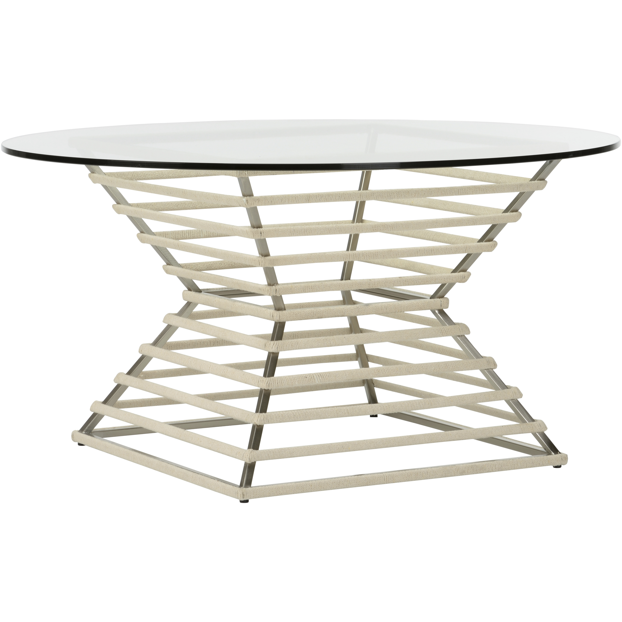 Wrapped 36 X 19 inch Silver and Brown Cocktail Table