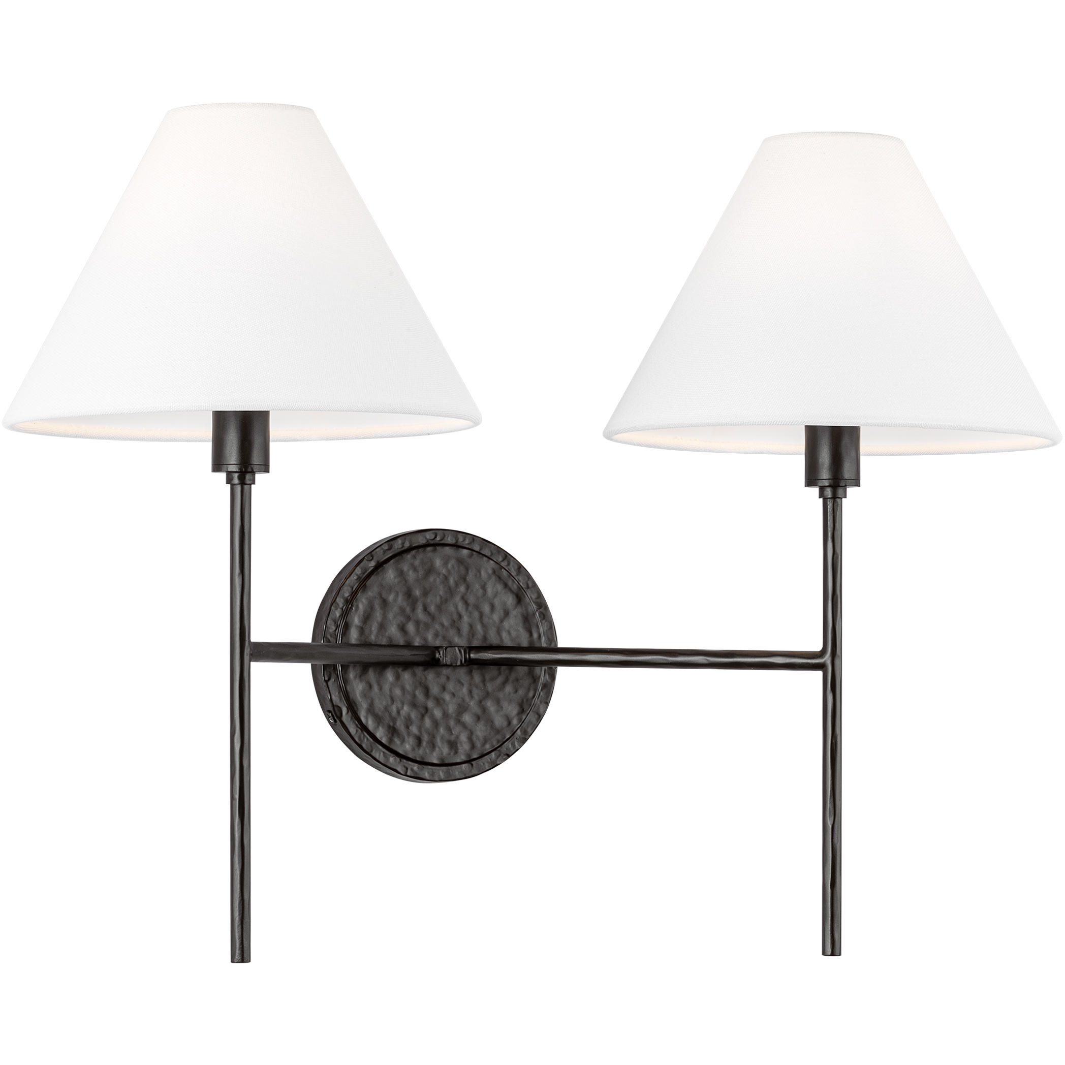 C&M by Chapman & Myers Ridgewood 2 Light 19 inch Aged Iron Sconce Wall Light