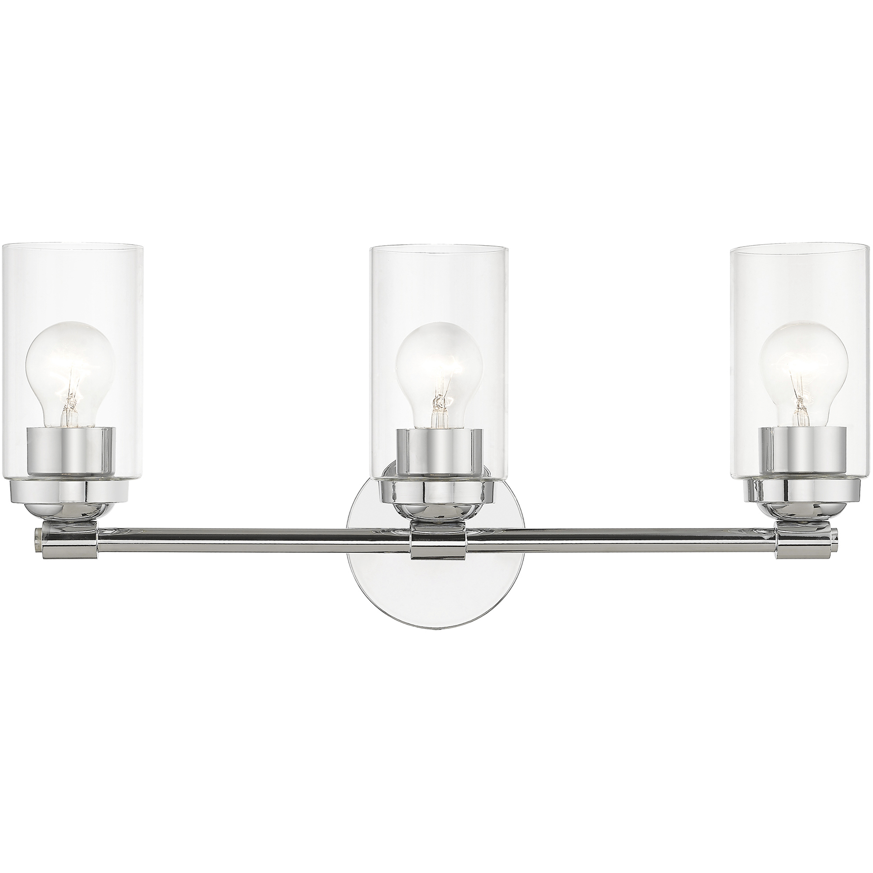 Whittier 3 Light 22 inch Polished Chrome Vanity Sconce Wall Light