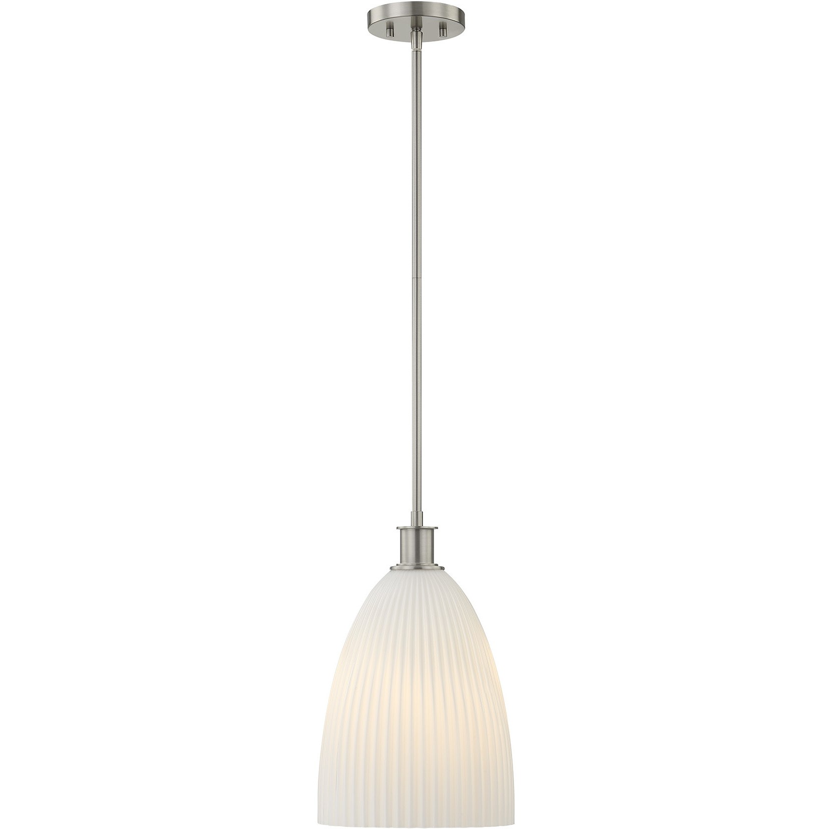 Baldwin 1 Light 10 inch Satin Nickel Pendant Ceiling Light, Essentials
